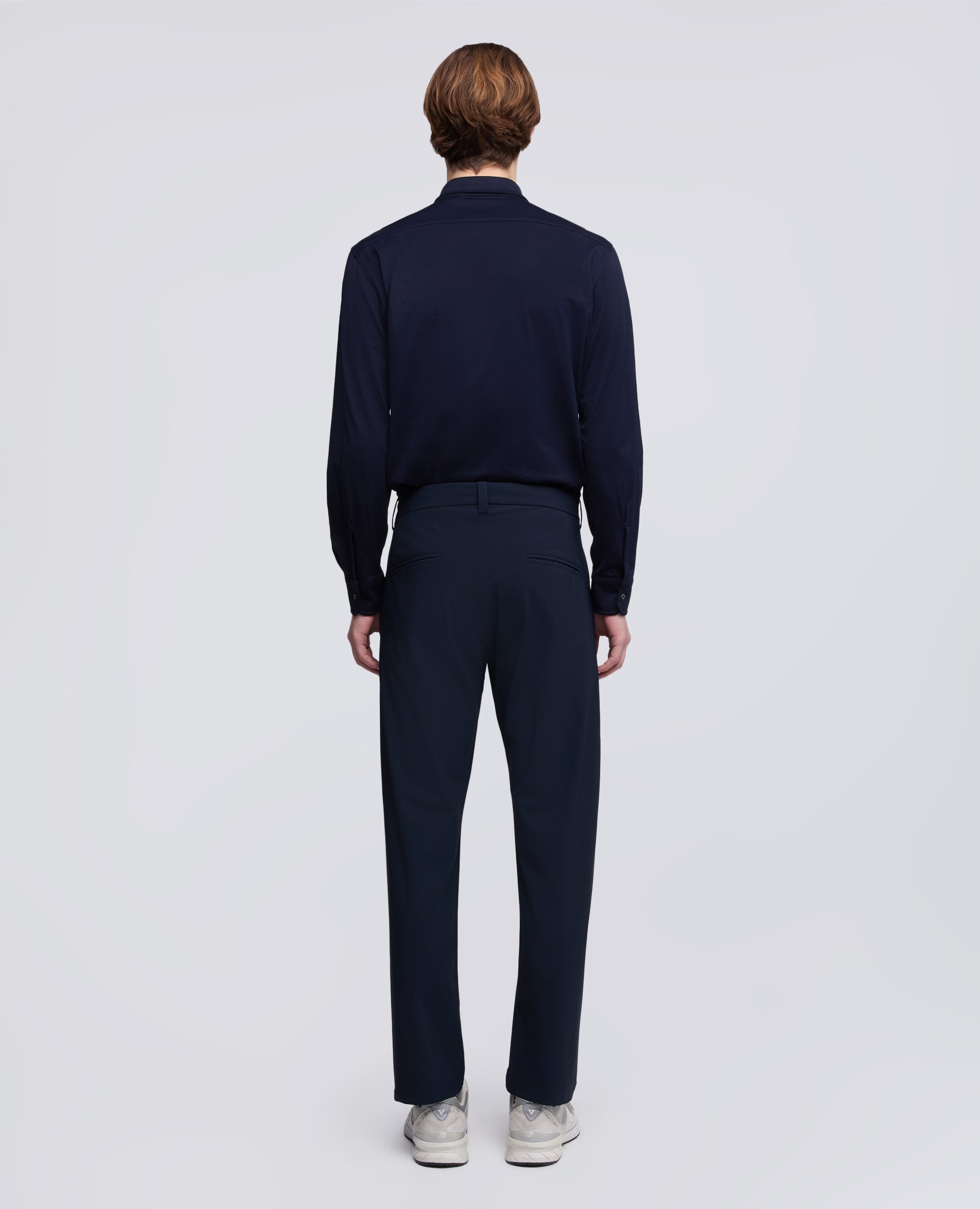 PANTALONE IN NYLON STRETCH - BLU - ASPESI
