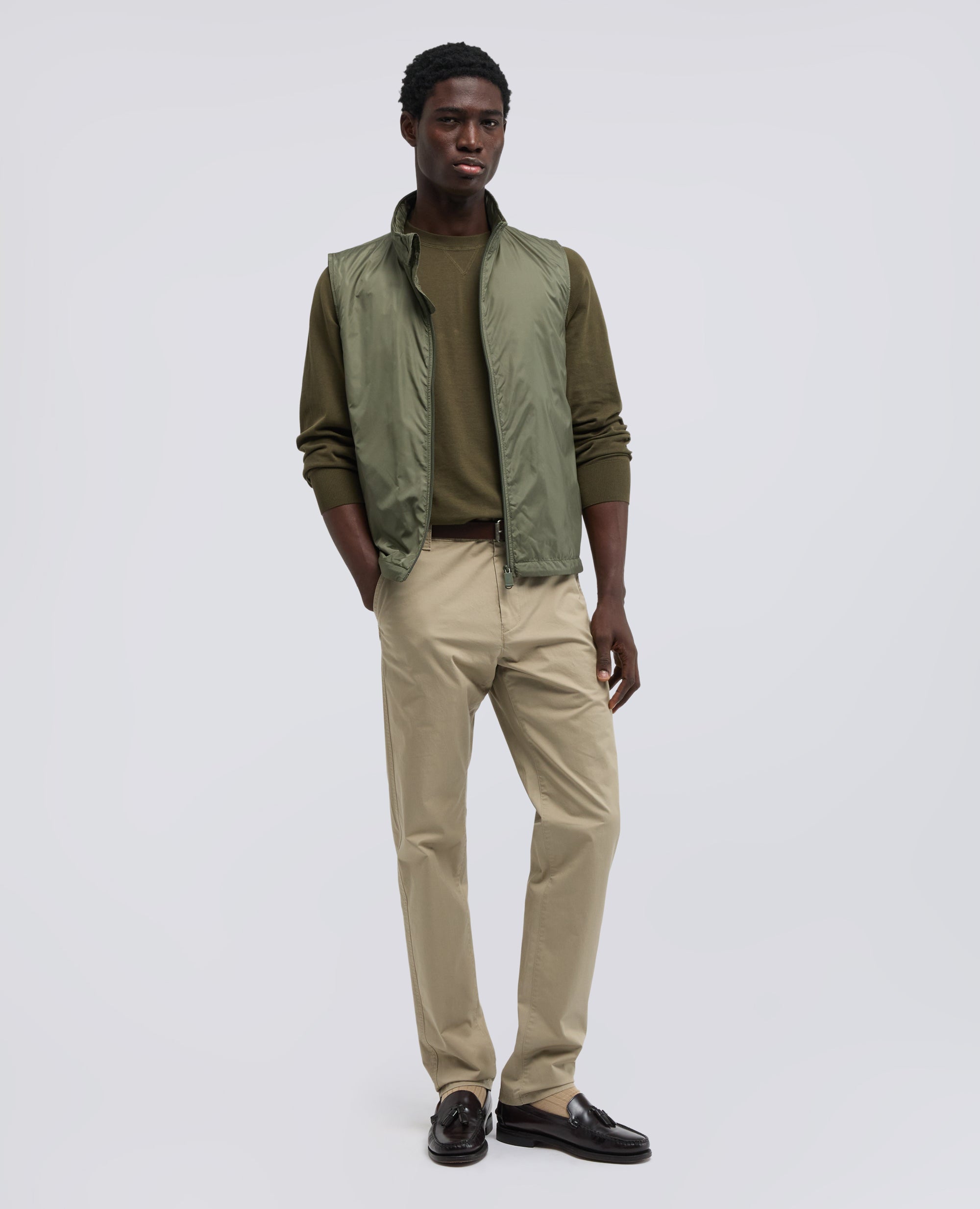 CHALECO DE NYLON VERNES - VERDE - ASPESI