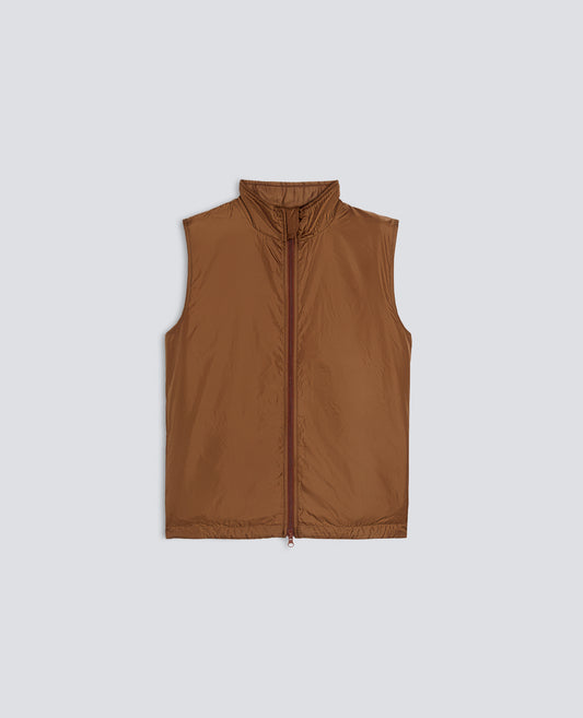 GILET VERNES IN NYLON - MARRONE - ASPESI