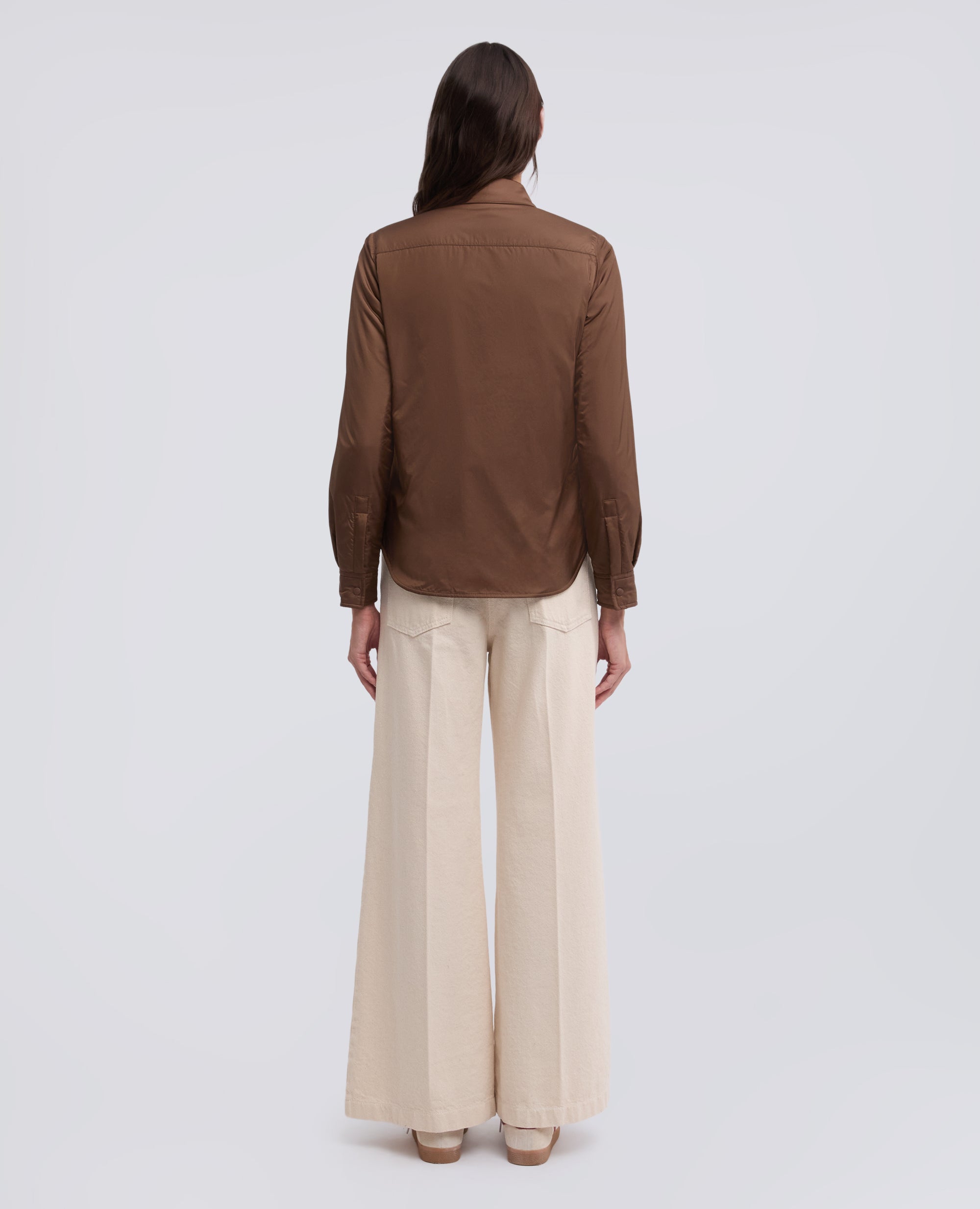 GIACCA CAMICIA GLUE IN NYLON - MARRONE - ASPESI