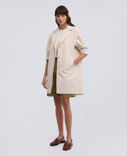 CAPPOTTO FODERATO IN TELA DI COTONE E POLIESTERE - NATURALE - ASPESI