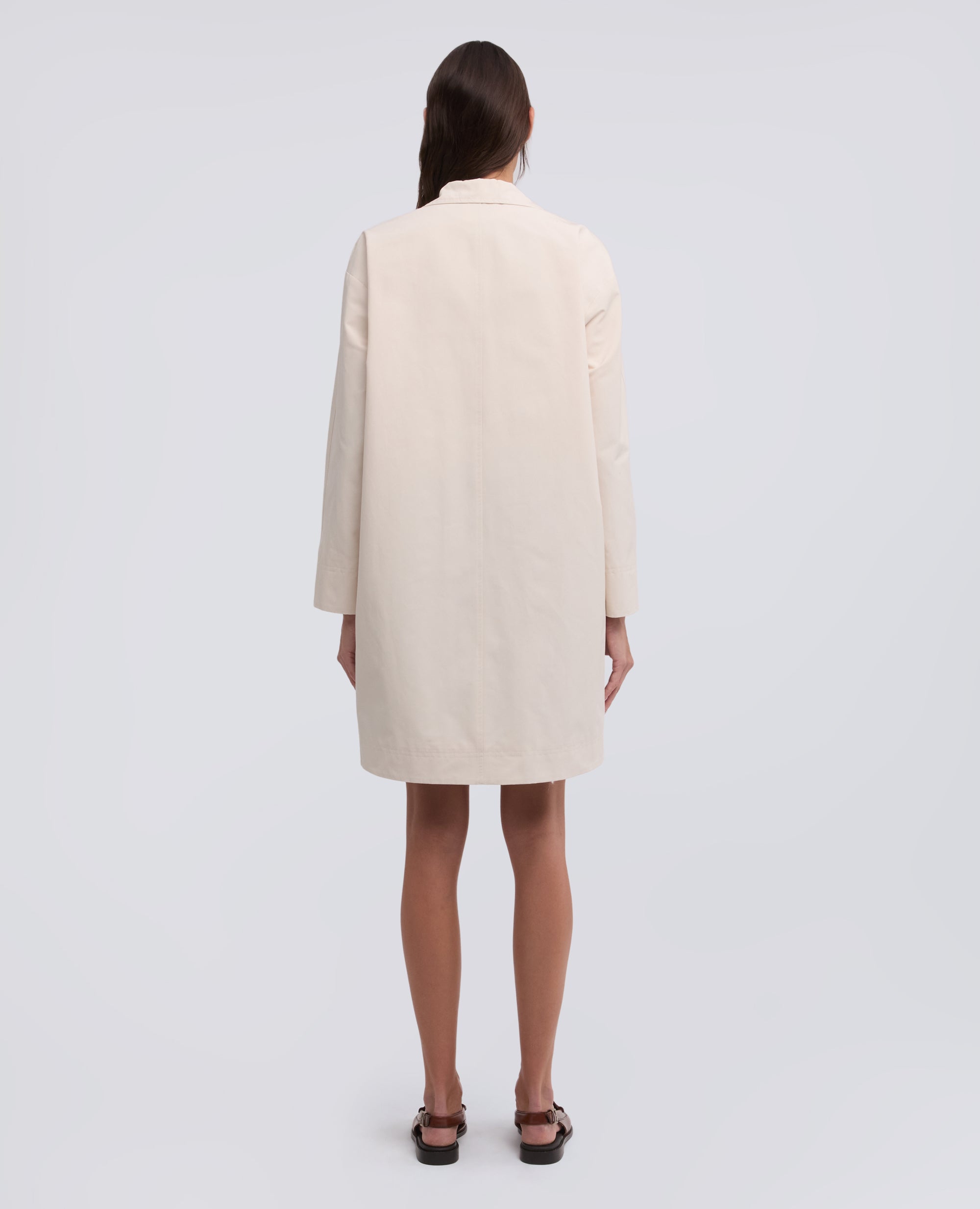 CAPPOTTO FODERATO IN TELA DI COTONE E POLIESTERE - NATURALE - ASPESI