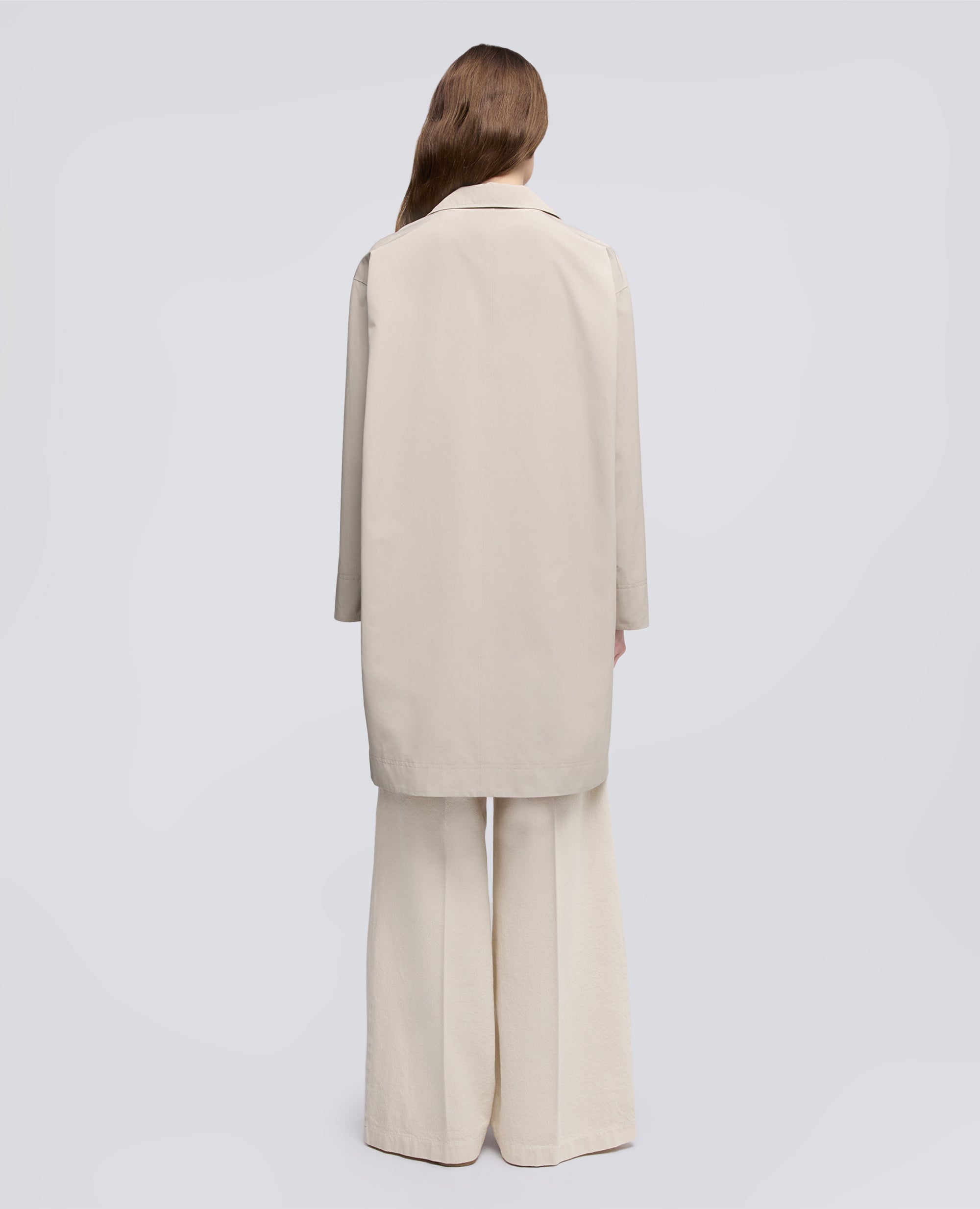 CAPPOTTO FODERATO IN TELA DI COTONE E POLIESTERE - BEIGE - ASPESI