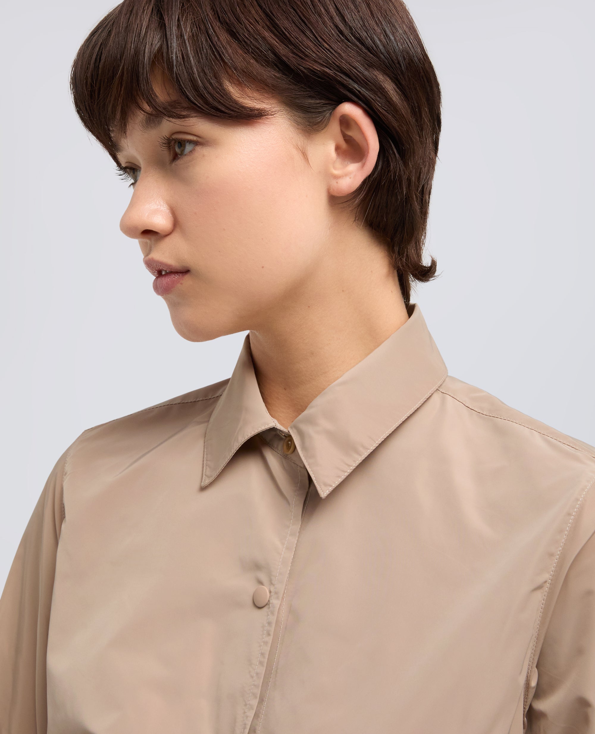 CHAQUETA SIN FORRO EN POLIESTER TECNICO - BEIGE - ASPESI