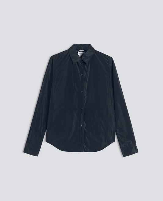 GIACCA CAMICIA SFODERATA IN POLIESTERE TECNICO - BLU - ASPESI