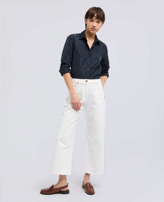 GIACCA CAMICIA SFODERATA IN POLIESTERE TECNICO - BLU - ASPESI