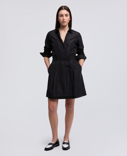 GIACCA CAMICIA SFODERATA IN POLIESTERE TECNICO - NERO - ASPESI