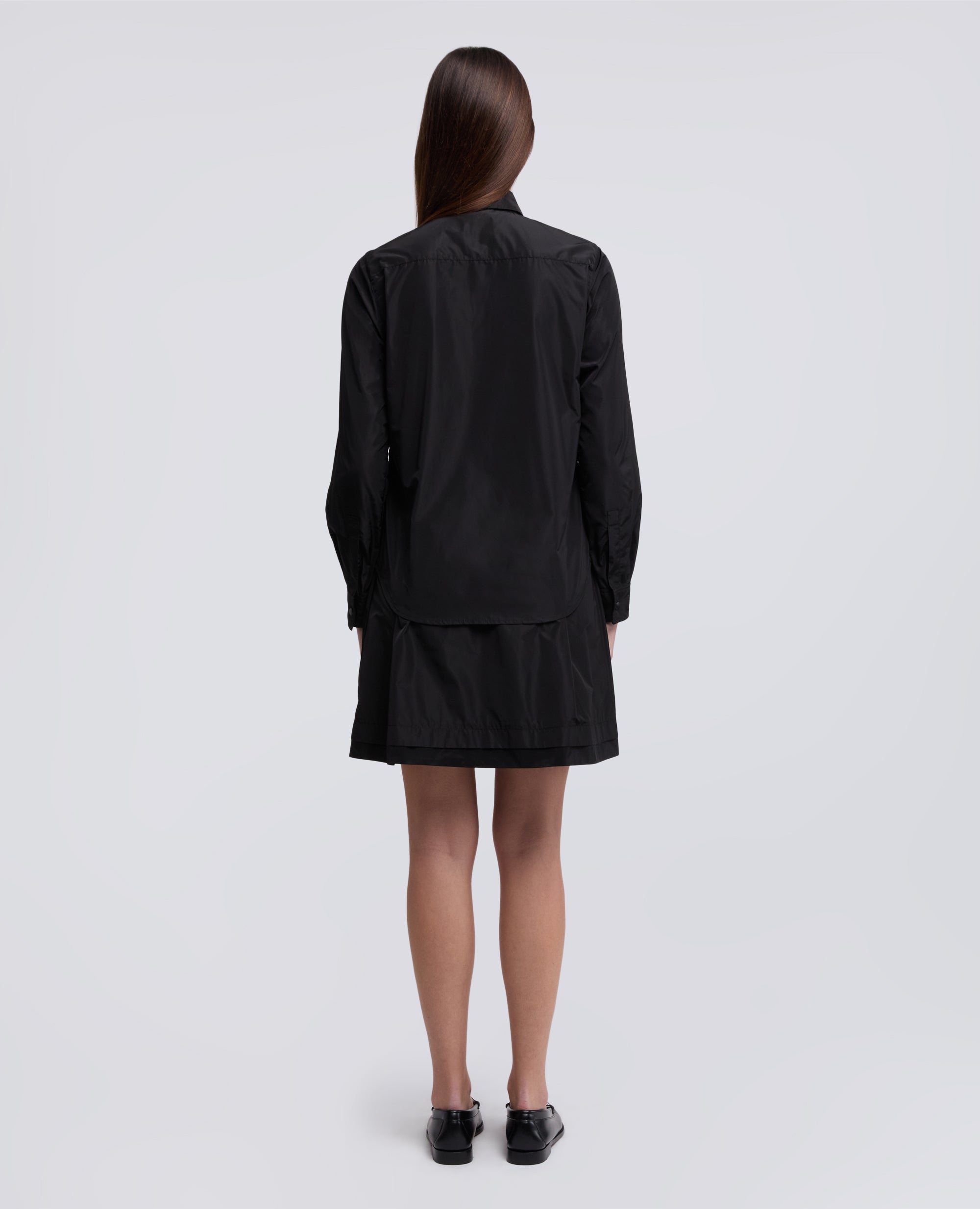 GIACCA CAMICIA SFODERATA IN POLIESTERE TECNICO - NERO - ASPESI