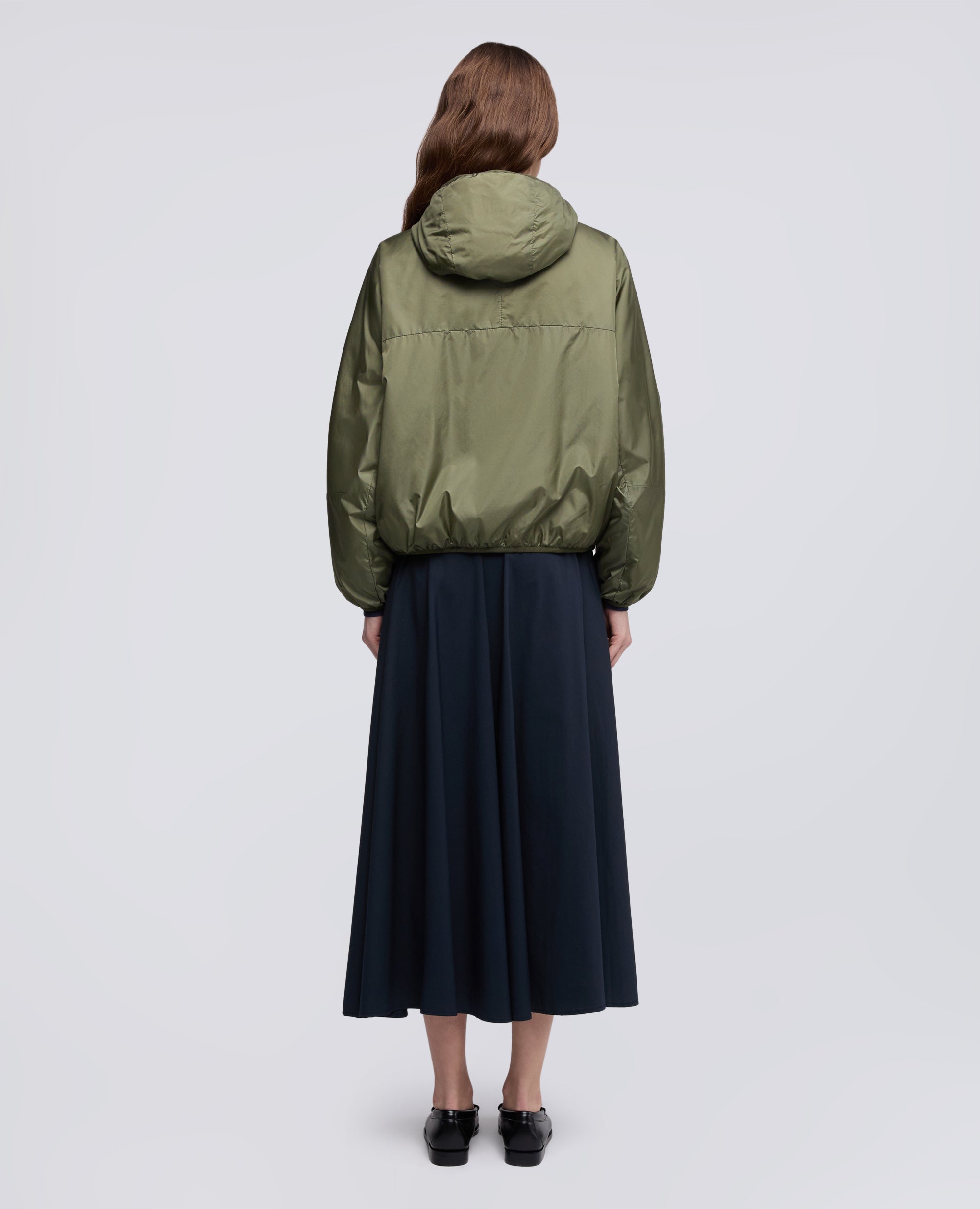 GIUBBOTTO REVERSIBILE BICOLORE IN NYLON - VERDE - ASPESI