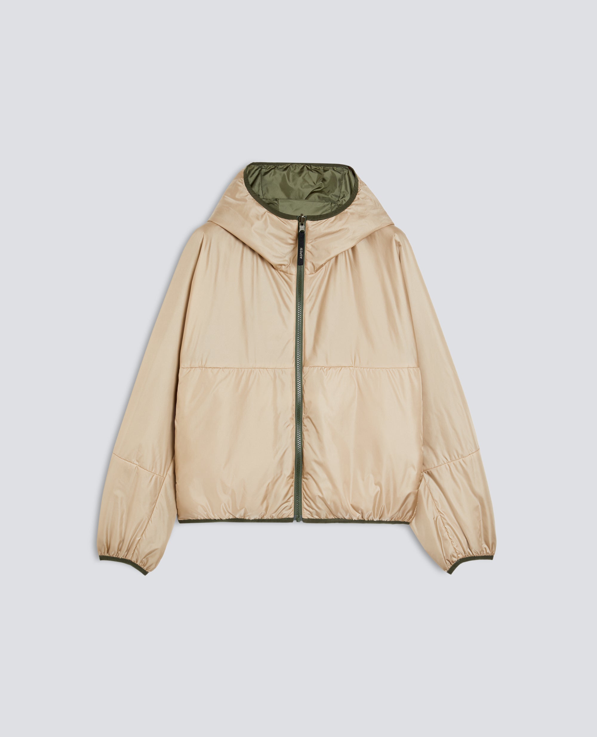 GIUBBOTTO REVERSIBILE BICOLORE IN NYLON - VERDE - ASPESI