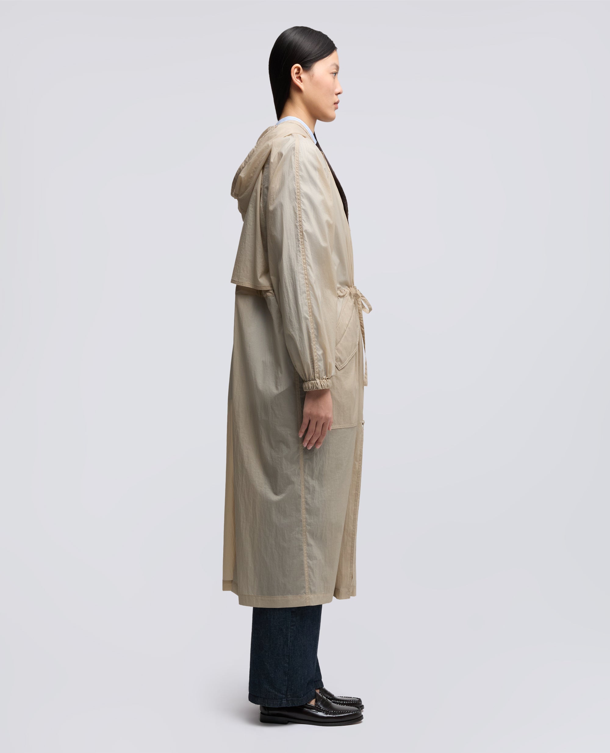 PARKA SFODERATO IN NYLON - BEIGE - ASPESI