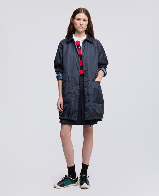CAPPOTTO REVERSIBILE BICOLORE IN NYLON - BLU - ASPESI