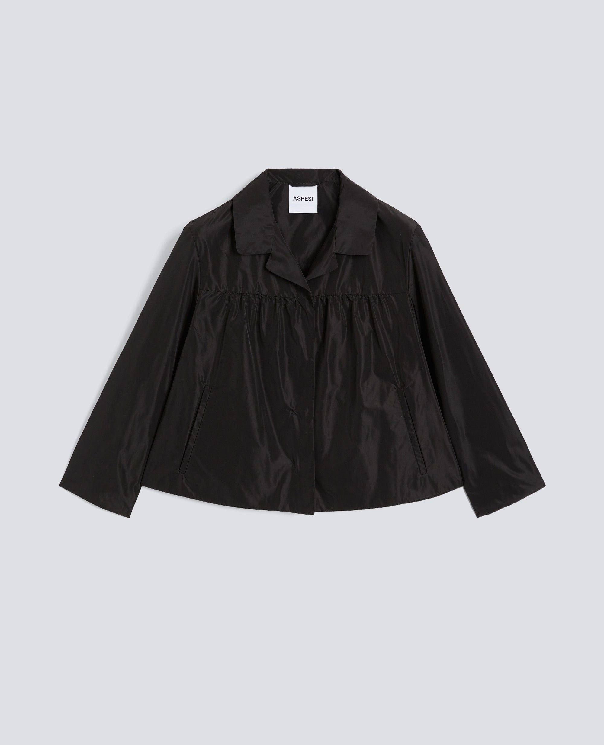 GIACCA IN POLIESTERE TECNICO FODERATA IN NYLON - NERO - ASPESI
