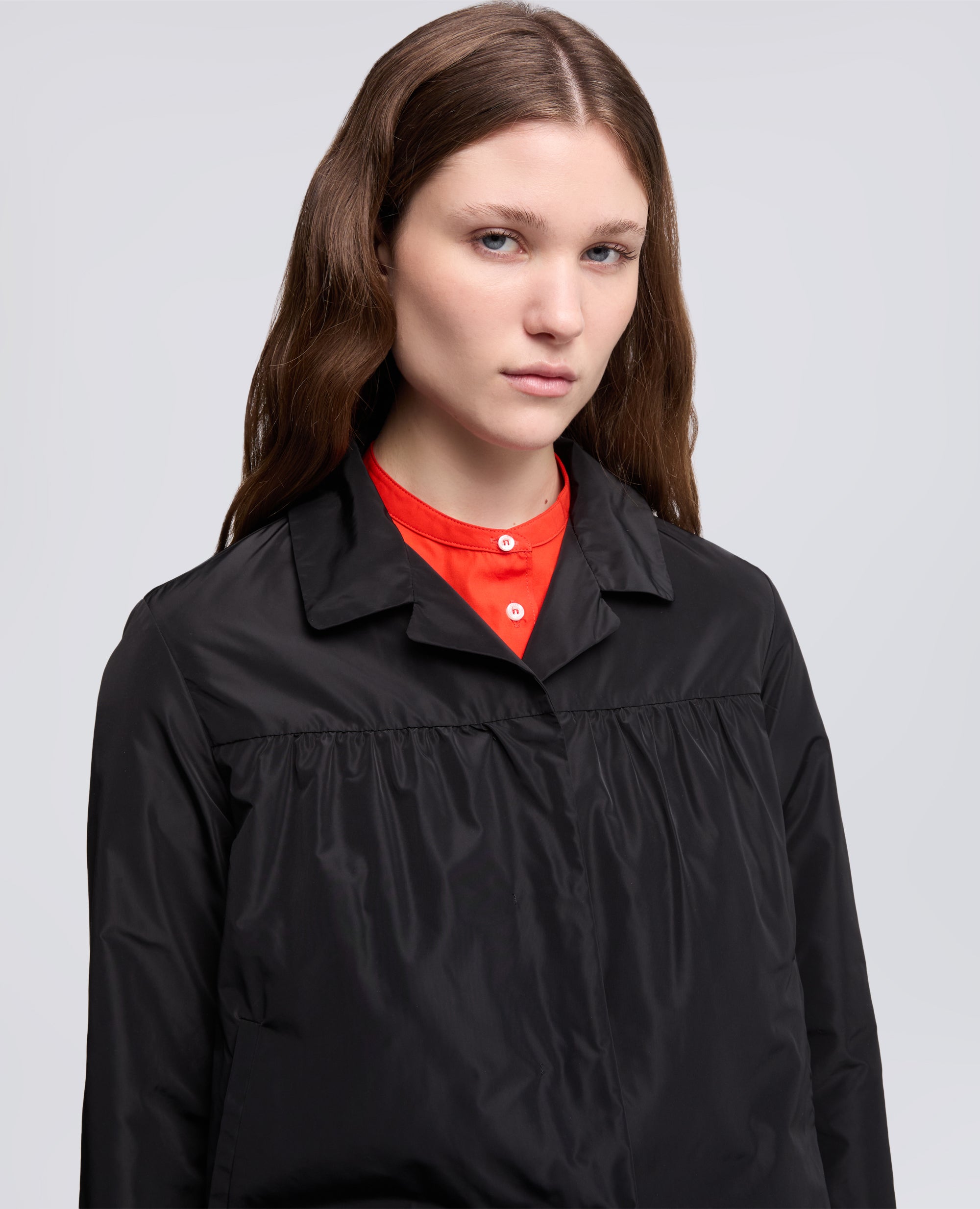 GIACCA IN POLIESTERE TECNICO FODERATA IN NYLON - NERO - ASPESI