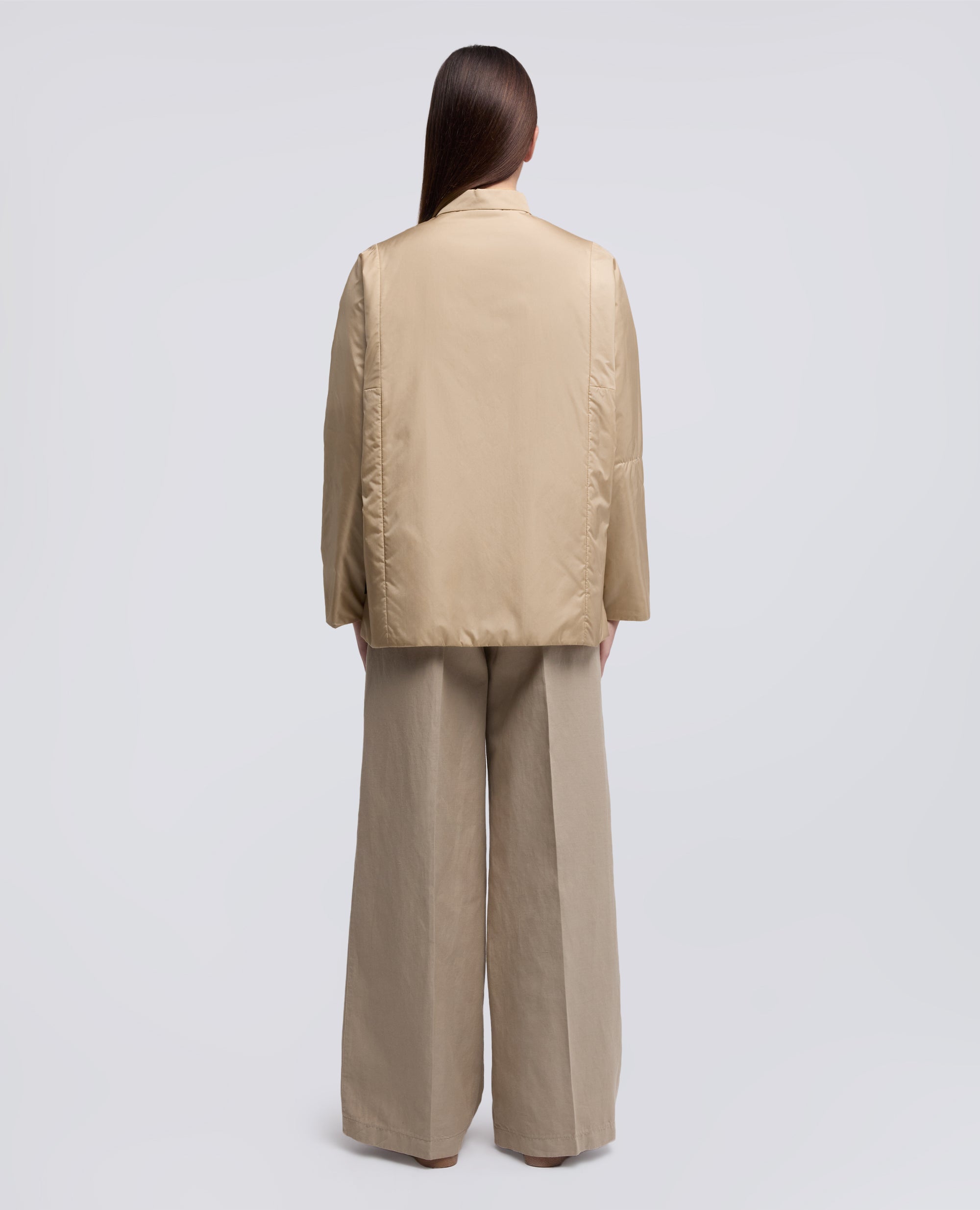 CAMICIA IMBOTTITA IN NYLON - BEIGE - ASPESI