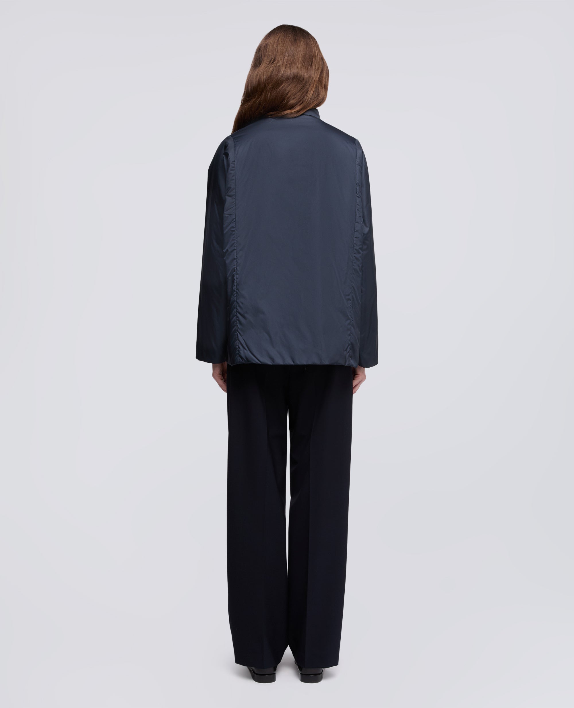 CAMICIA IMBOTTITA IN NYLON - BLU - ASPESI