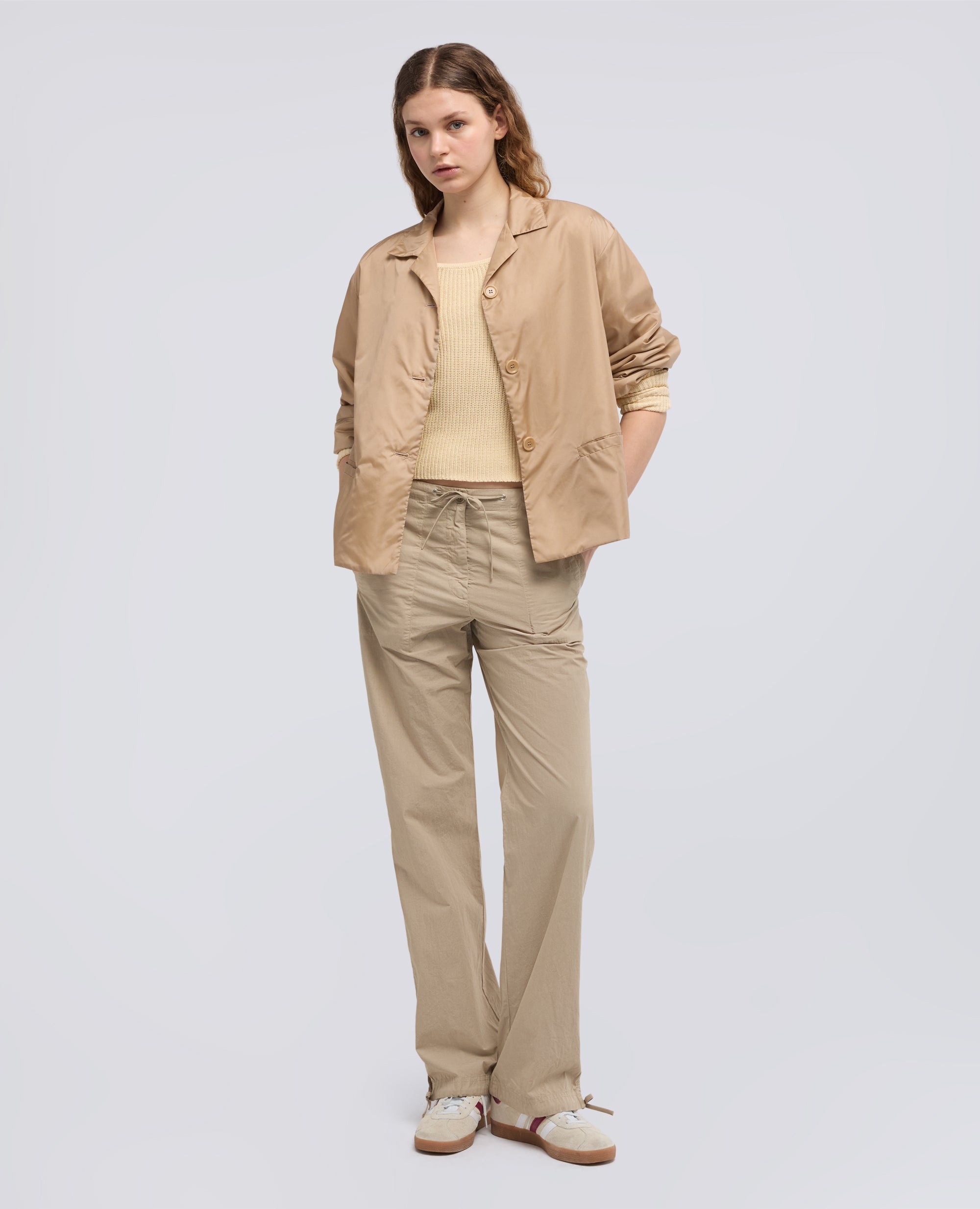 GIACCA IN NYLON - BEIGE - ASPESI