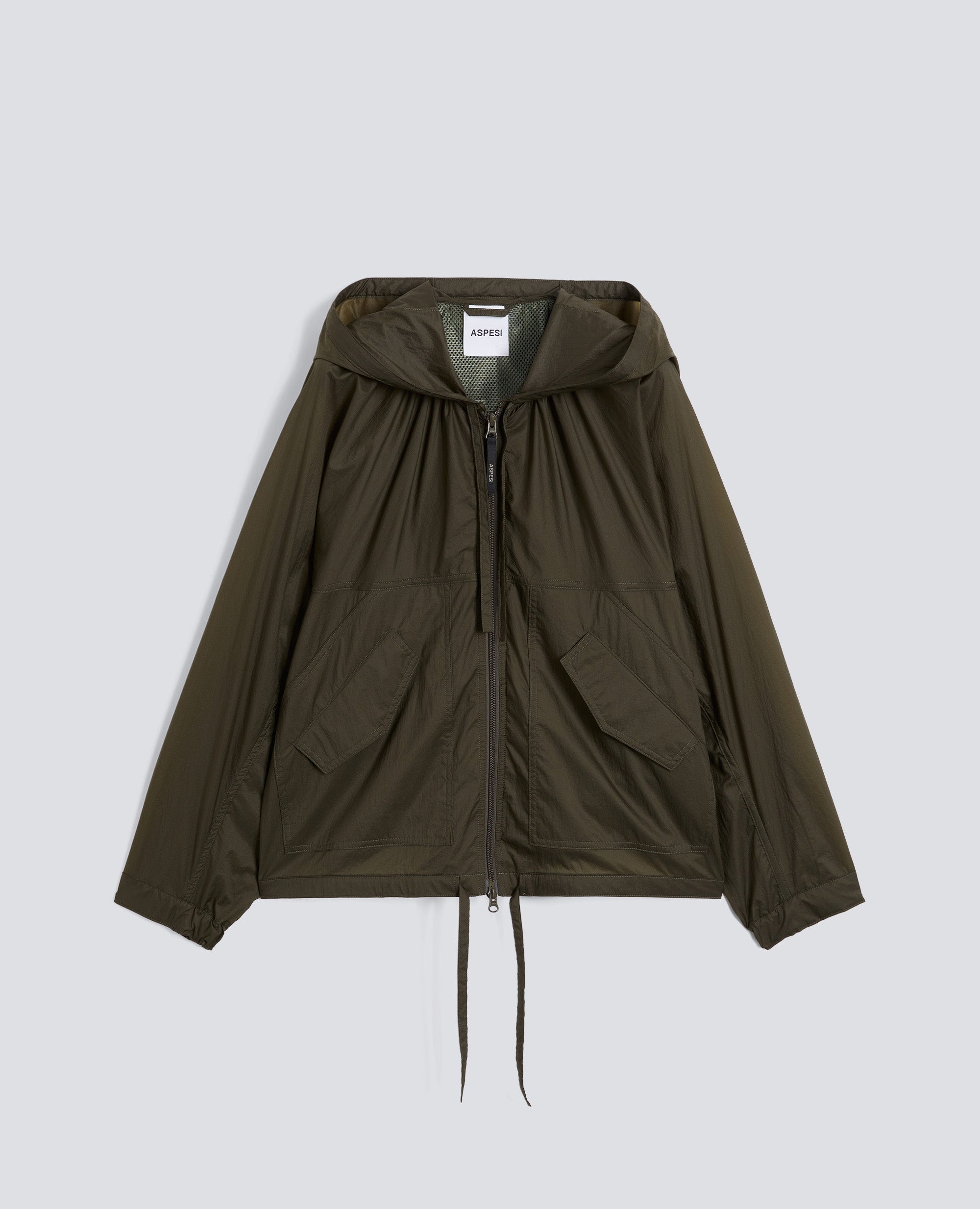 GIUBBOTTO SFODERATO IN NYLON - VERDE - ASPESI