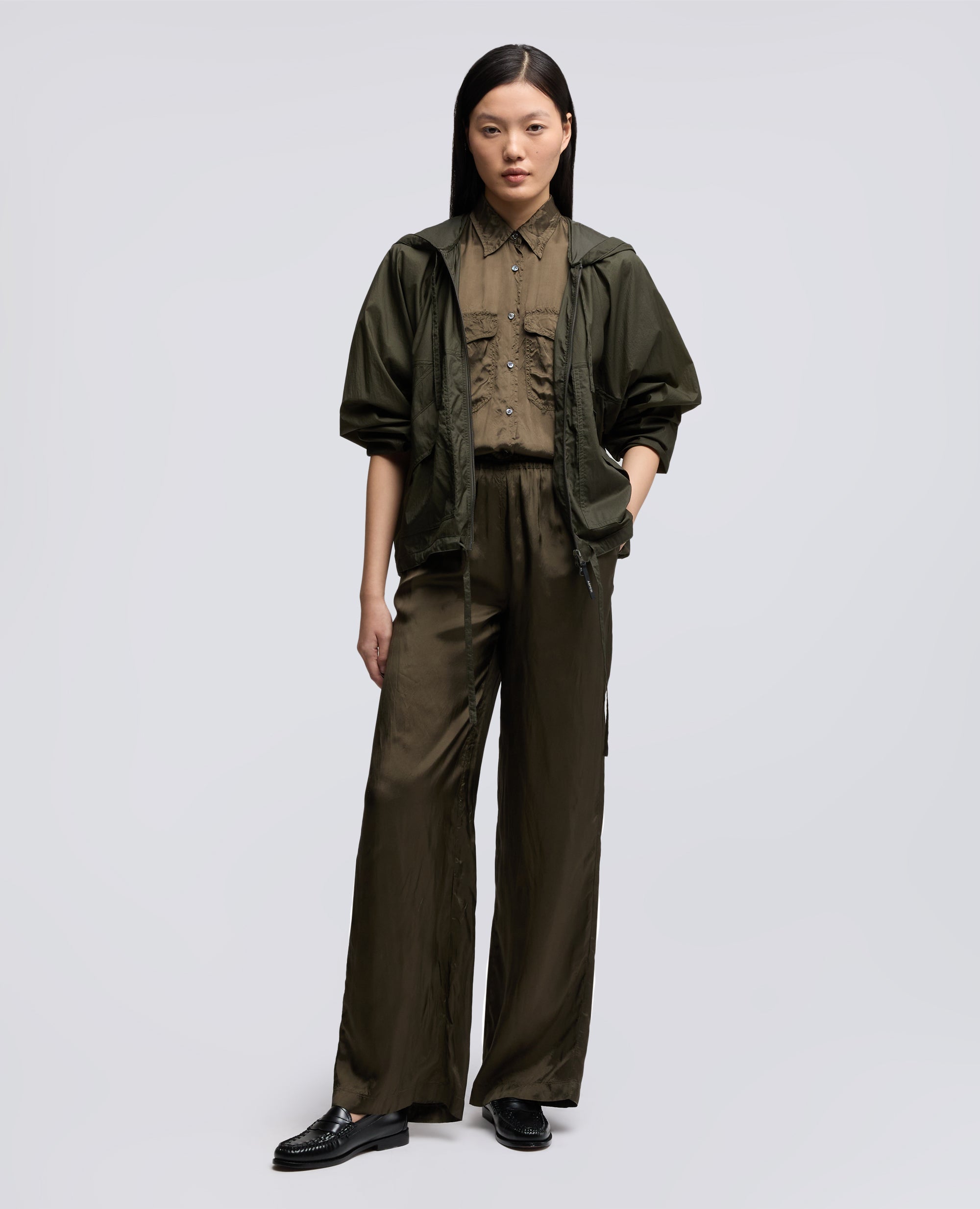 GIUBBOTTO SFODERATO IN NYLON - VERDE - ASPESI