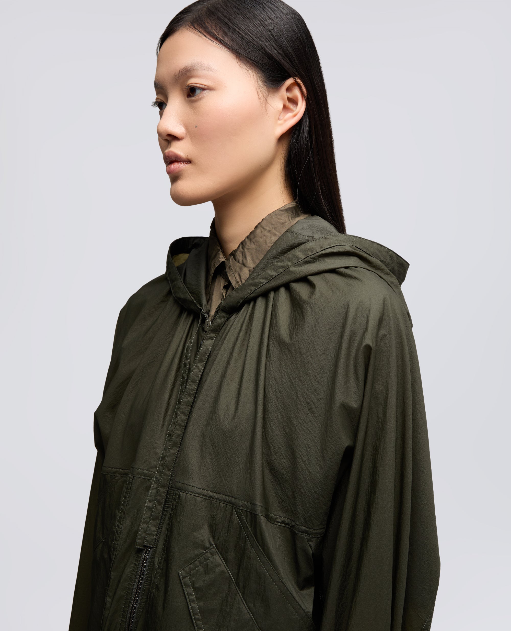 GIUBBOTTO SFODERATO IN NYLON - VERDE - ASPESI