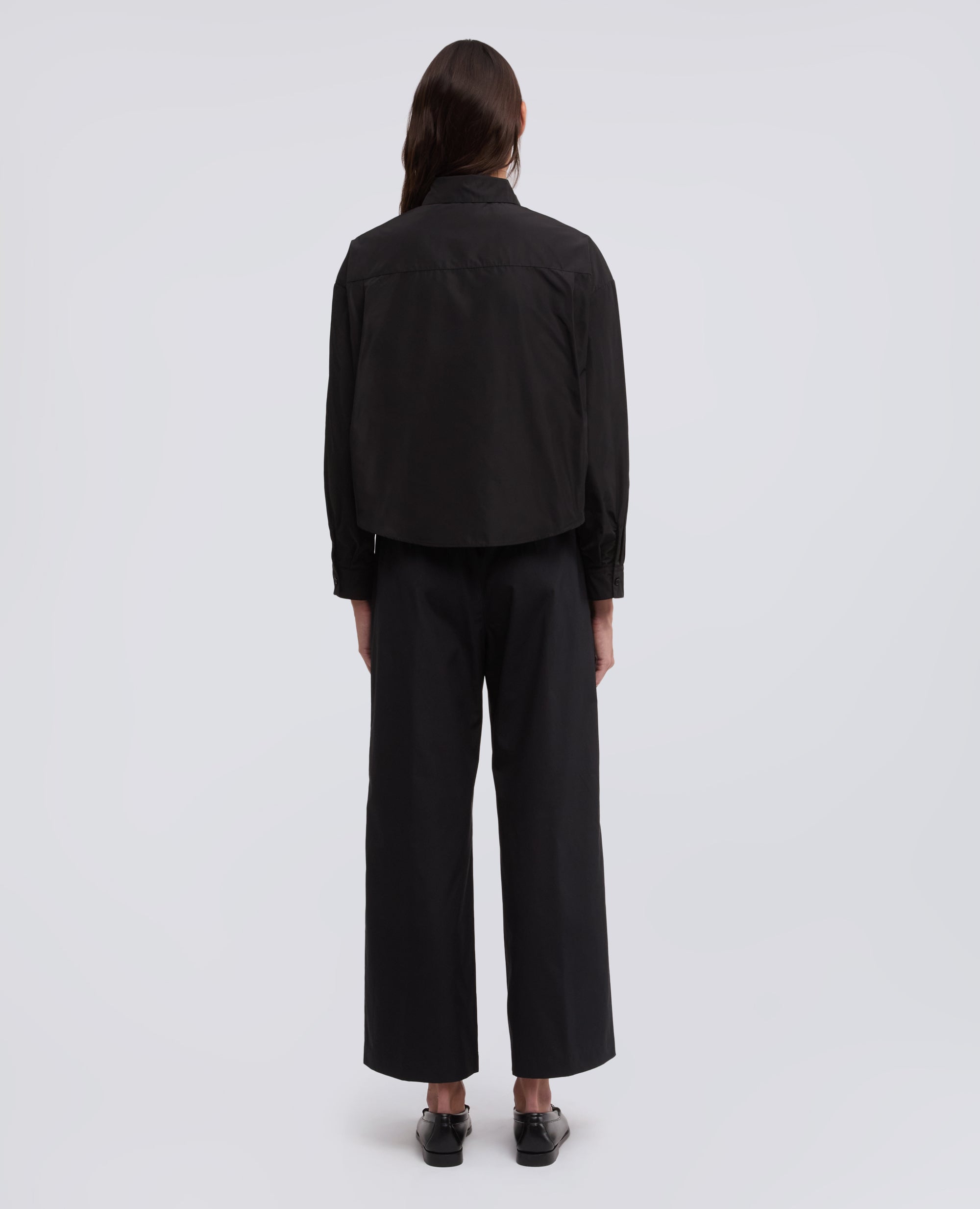 CAMICIA IN POLIESTERE TECNICO - NERO - ASPESI