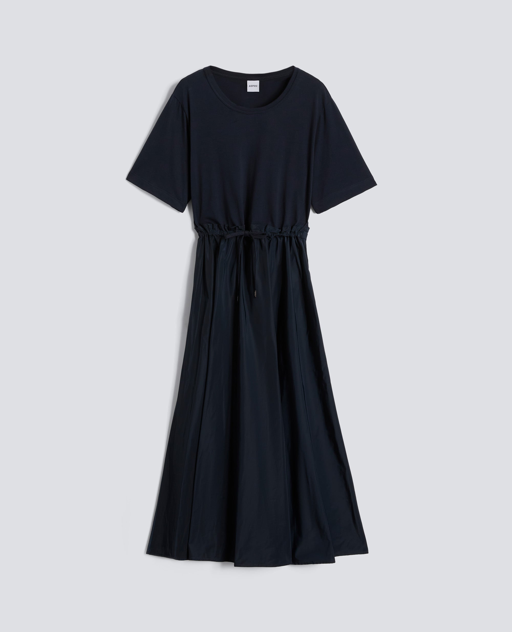 ABITO IN TAFFETAS E JERSEY - BLU - ASPESI