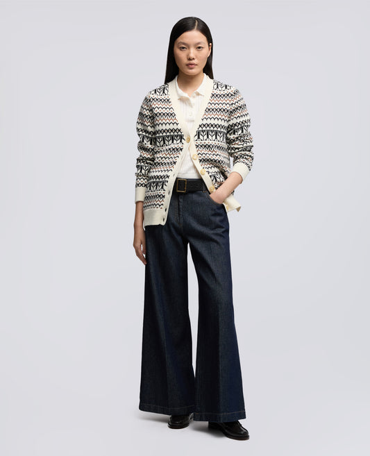 CARDIGAN IN MISTO COTONE, CANAPA E LANA - MULTICOLOR - ASPESI