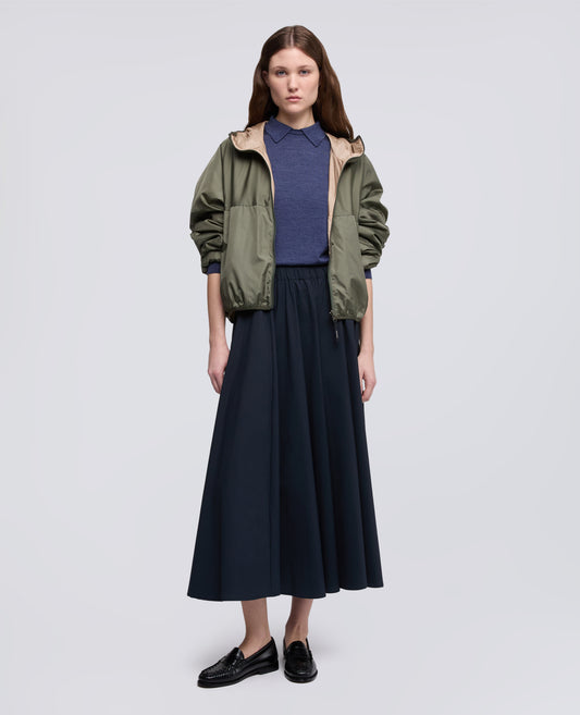 MAGLIA IN MISTO LANA E SETA - BLU - ASPESI