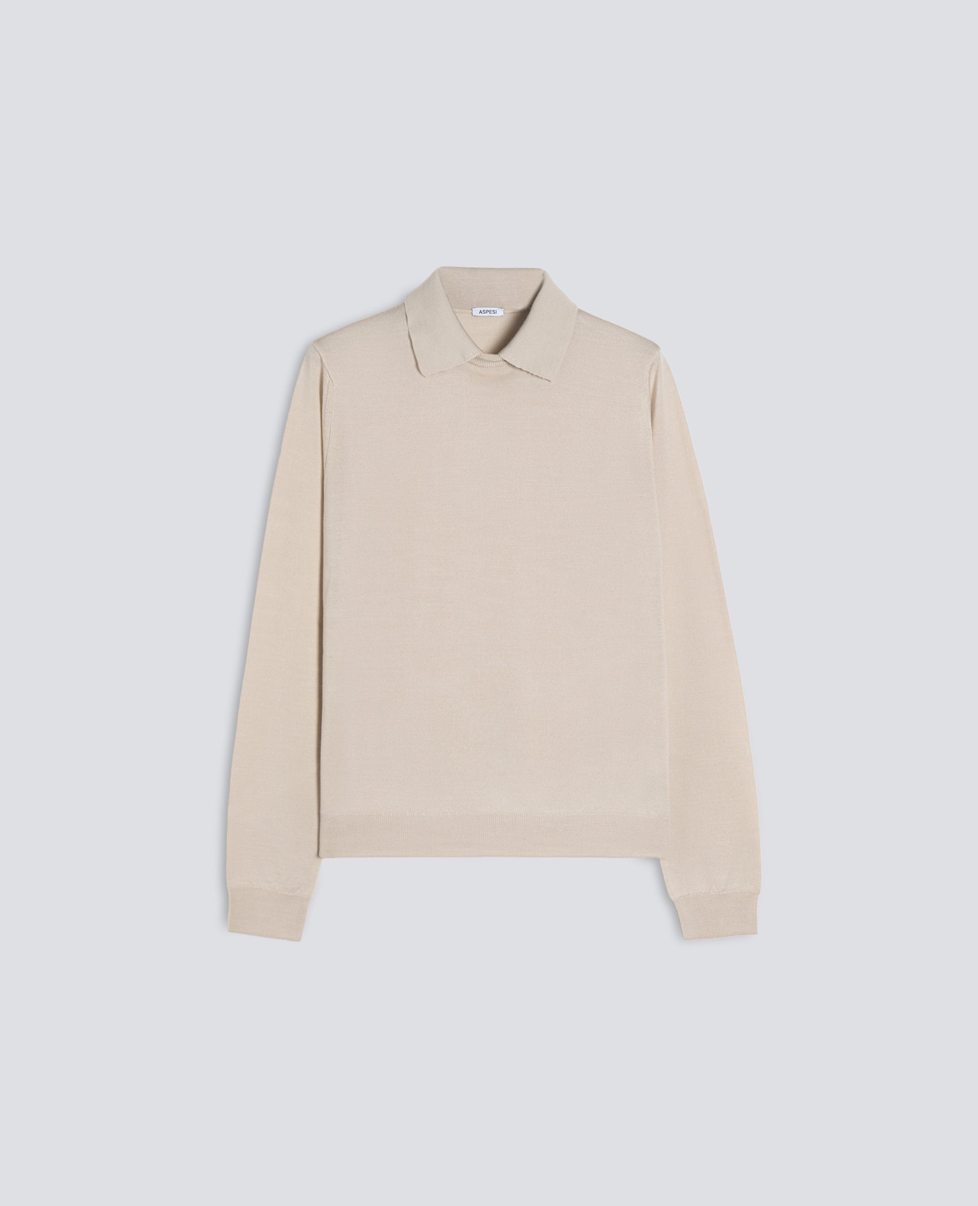MAGLIA IN MISTO LANA E SETA - BEIGE - ASPESI