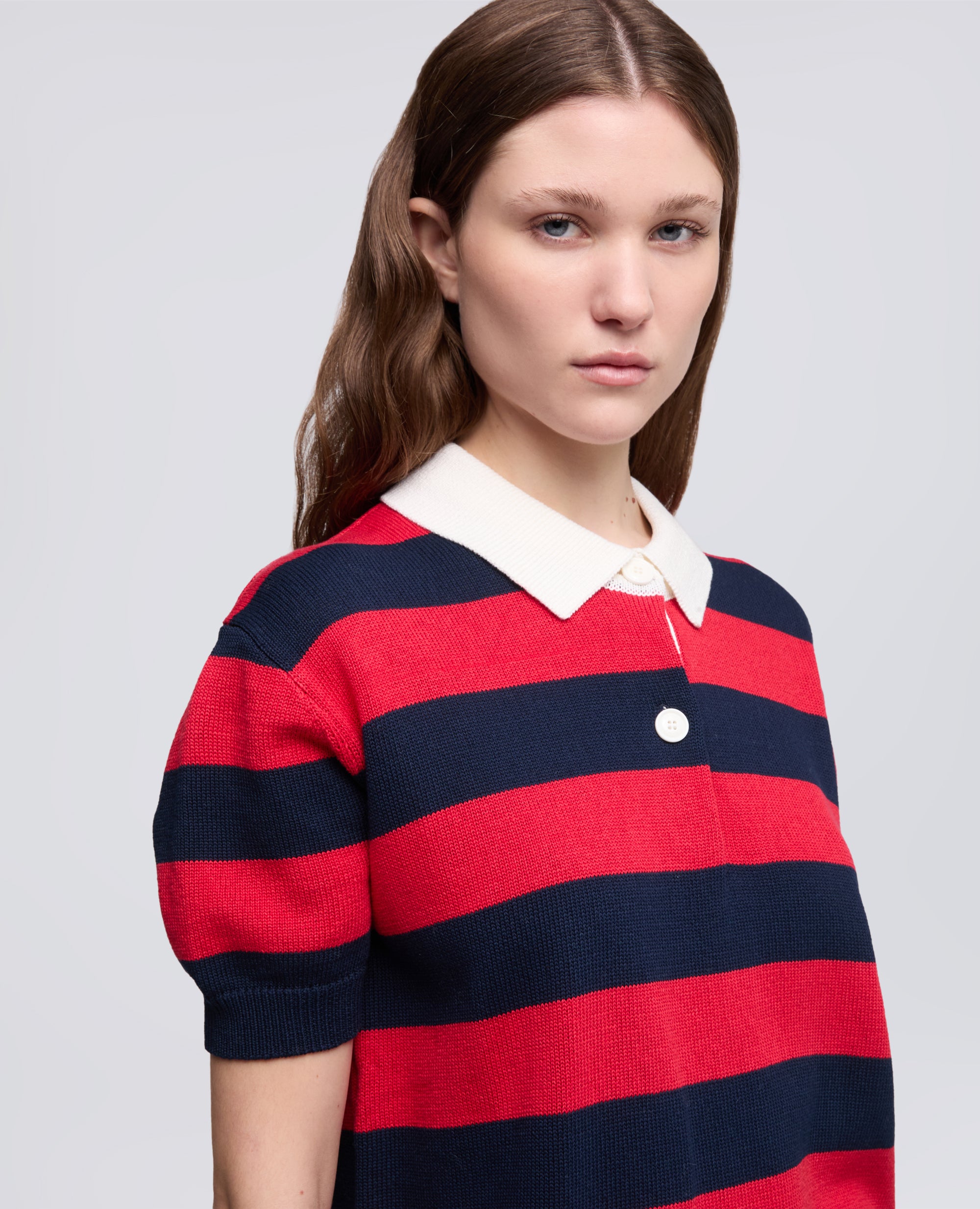 POLO IN COTONE A MANICHE CORTE - MULTICOLOR - ASPESI