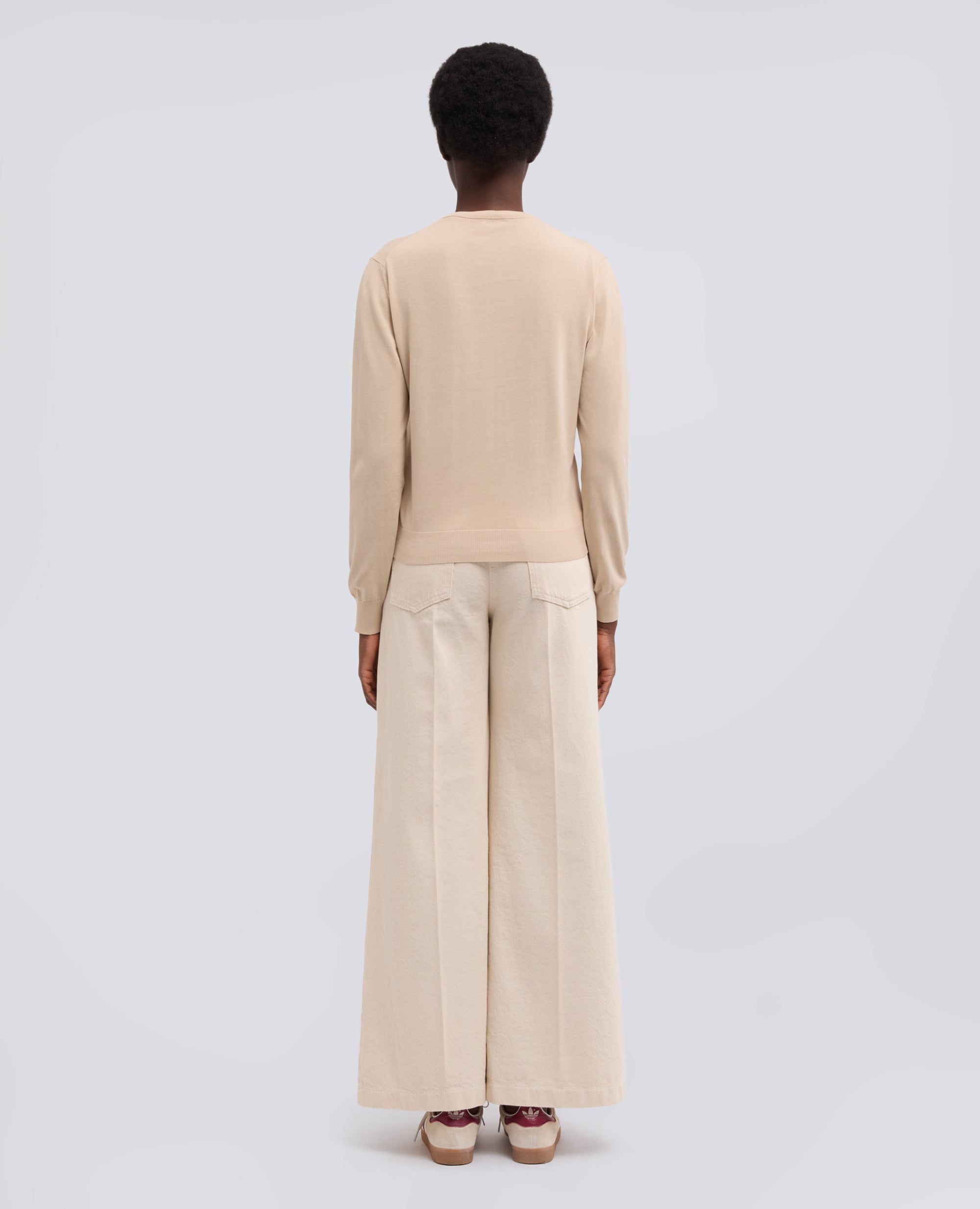 CARGIDAN GIROCOLLO IN COTONE - BEIGE - ASPESI