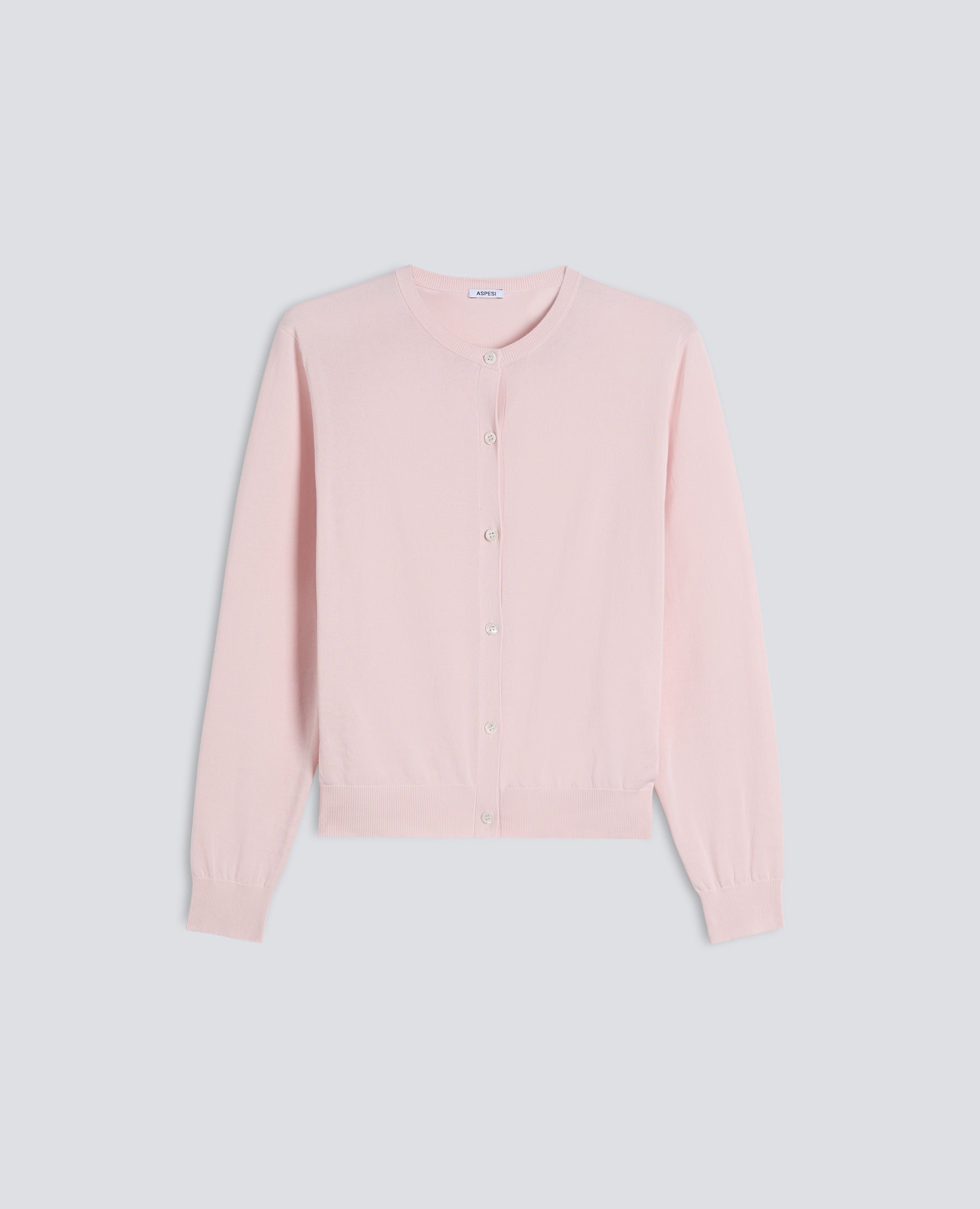 CARGIDAN GIROCOLLO IN COTONE - ROSA - ASPESI