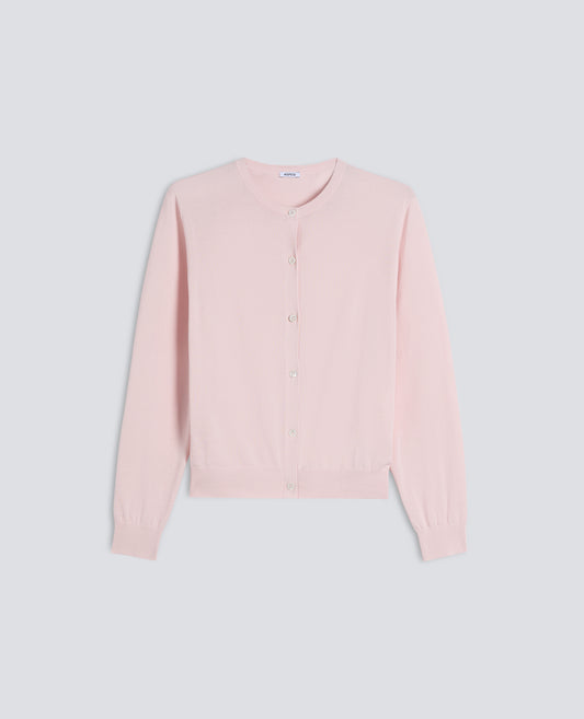CARGIDAN GIROCOLLO IN COTONE - ROSA - ASPESI