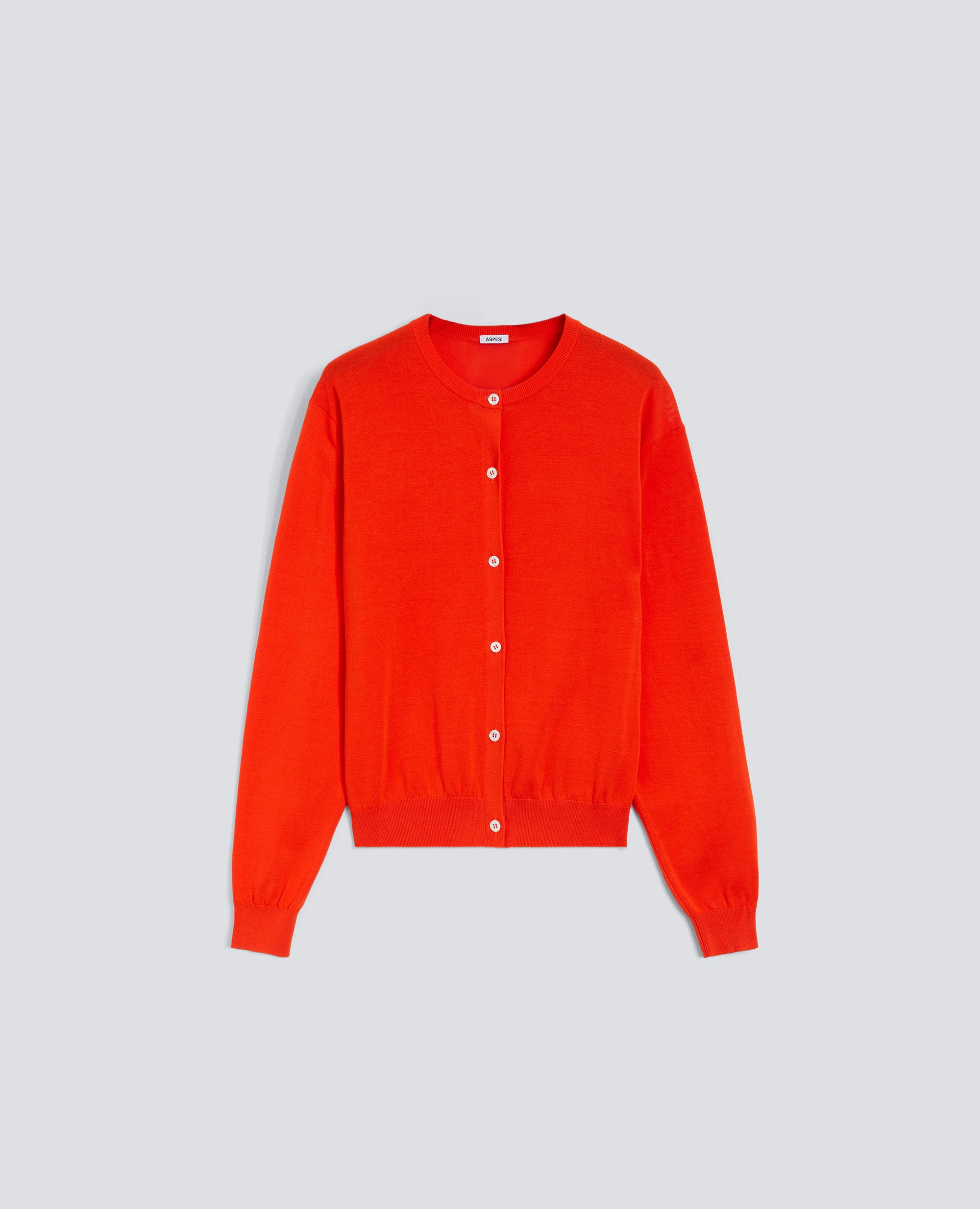 CARGIDAN GIROCOLLO IN COTONE - ROSSO - ASPESI