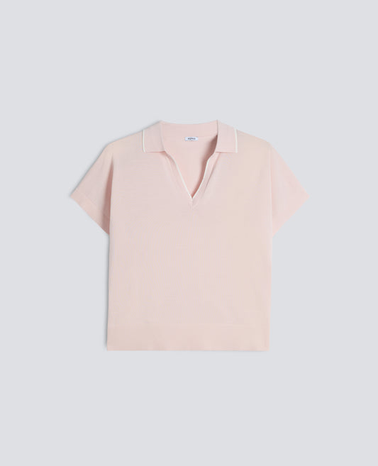 MAGLIA IN PURO COTONE - ROSA - ASPESI
