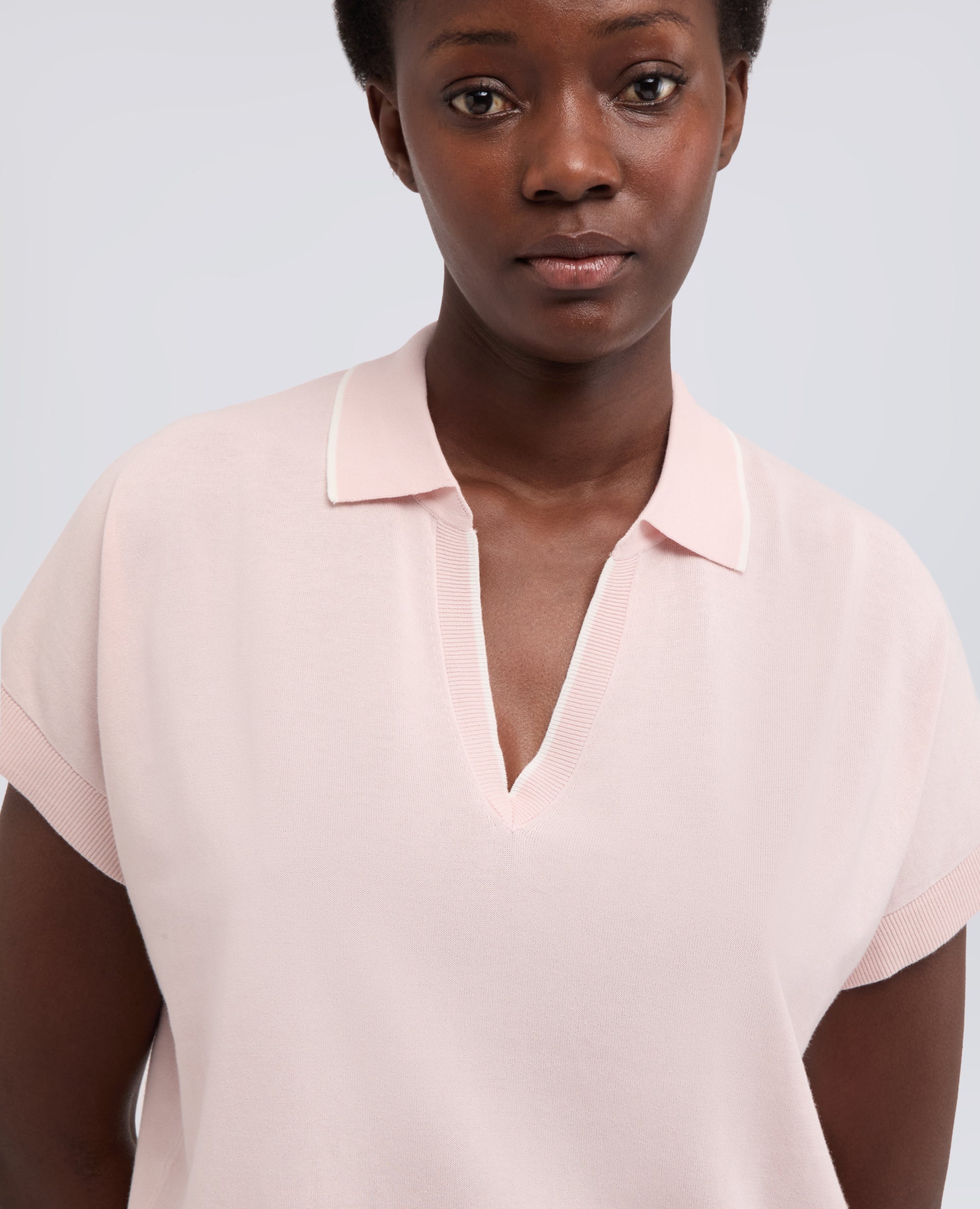 MAGLIA IN PURO COTONE - ROSA - ASPESI