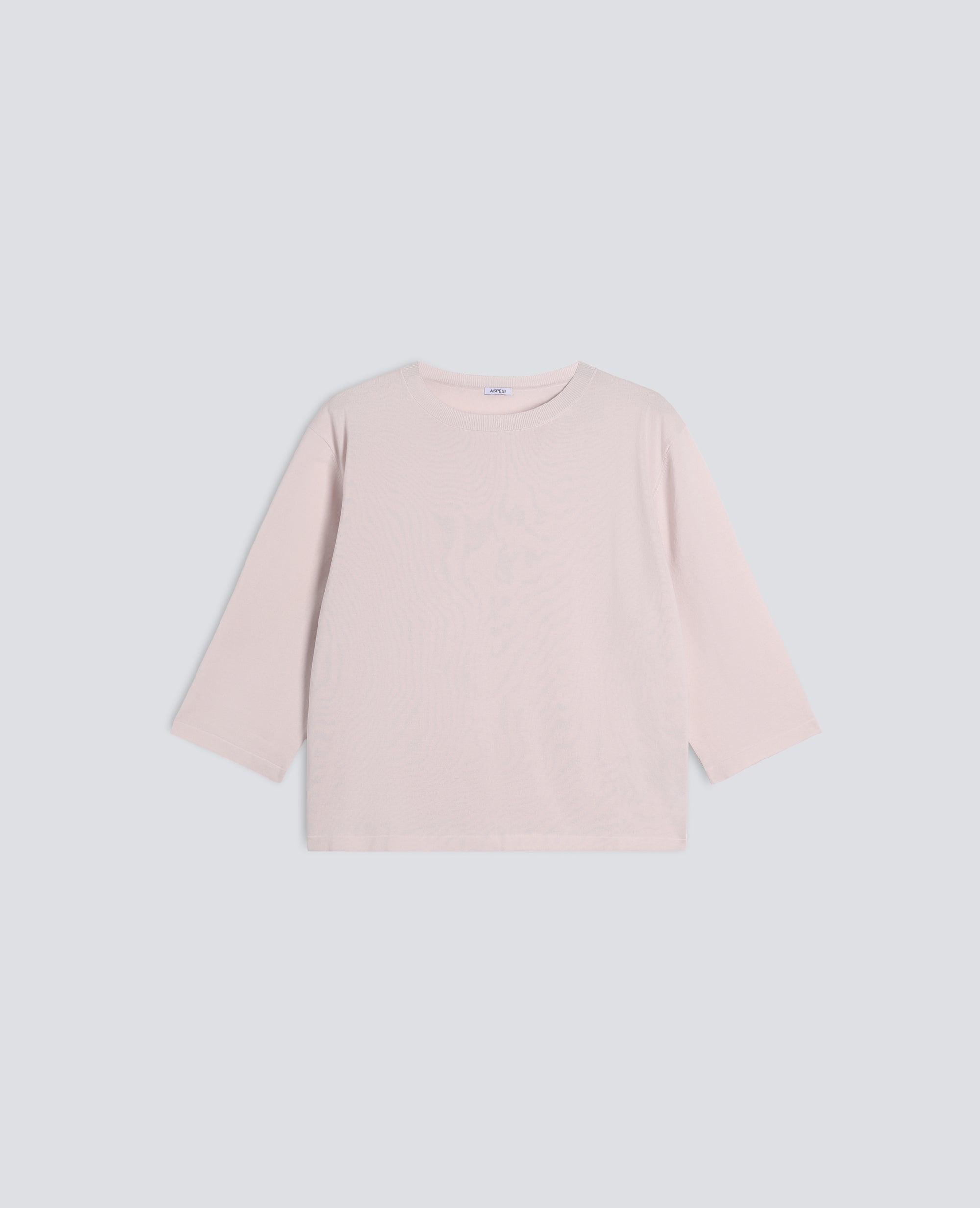 MAGLIA SCOLLO A BARCHETTA IN PURO COTONE - ROSA - ASPESI