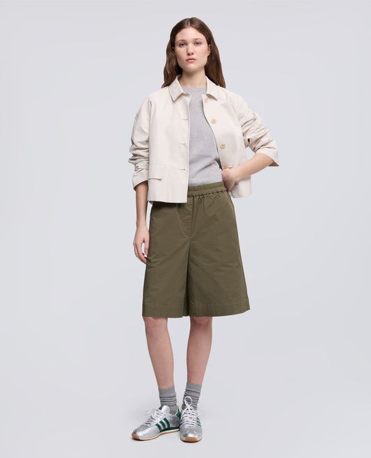 T-SHIRT DI MAGLIA IN MISTO SETA, COTONE E CASHMERE - GRIGIO - ASPESI