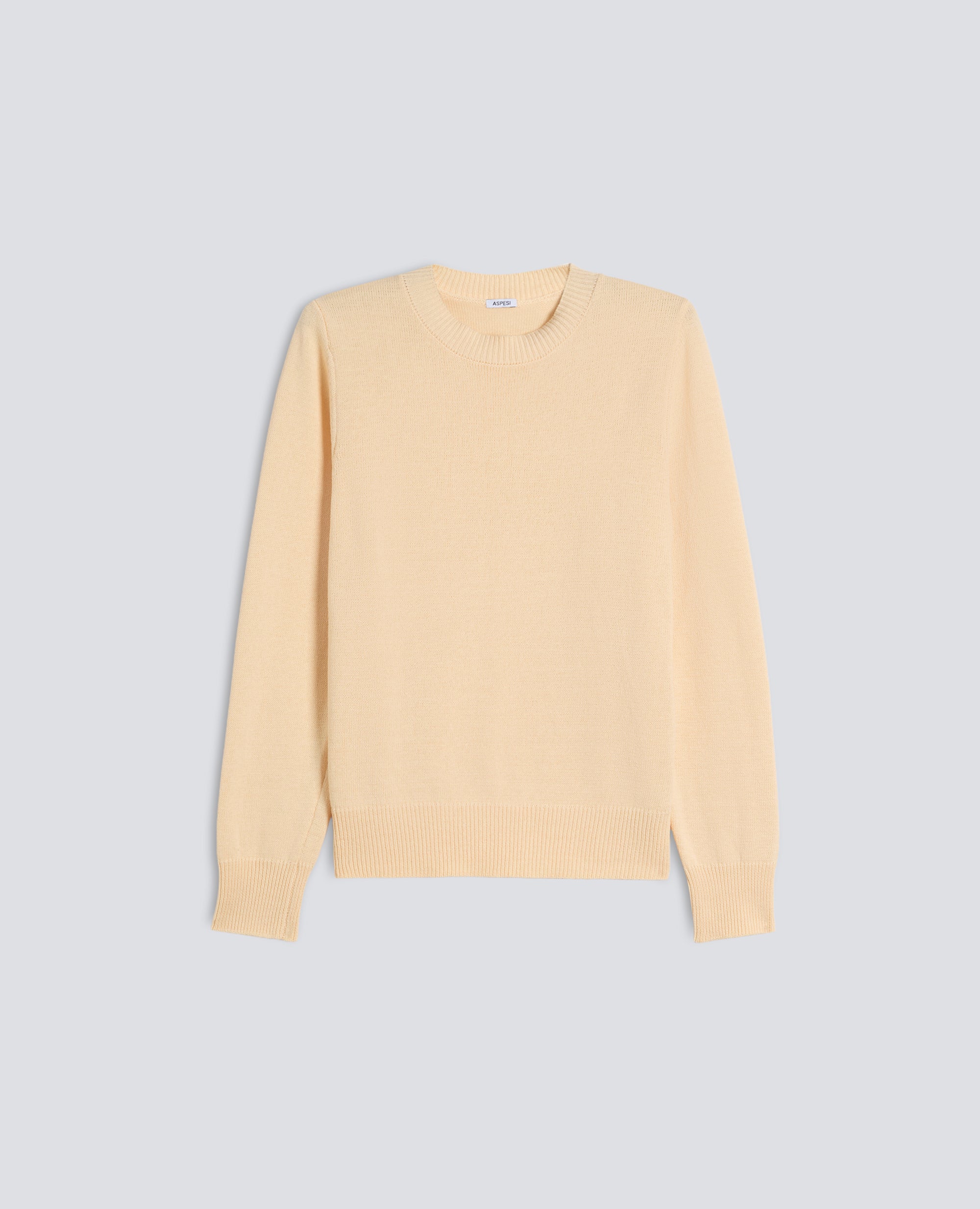 MAGLIA GIROCOLLO A MANICHE LUNGHE IN COTONE - NATURALE - ASPESI