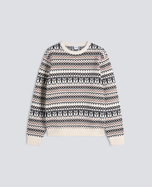 MAGLIA GIROCOLLO A MANICHE LUNGHE IN MISTO COTONE - MULTICOLOR - ASPESI