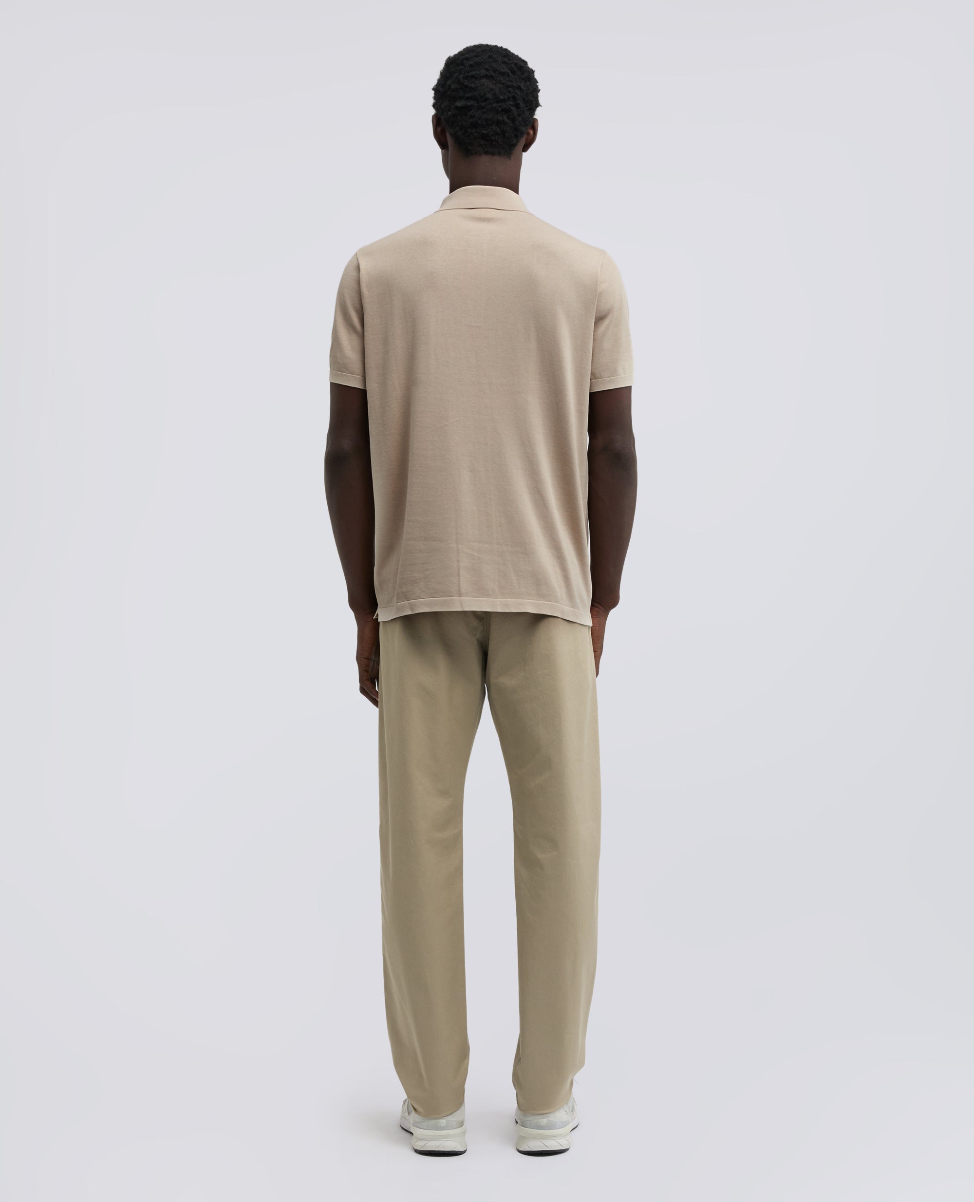 POLO IN COTONE CON BOTTONI IN MADREPERLA - BEIGE - ASPESI