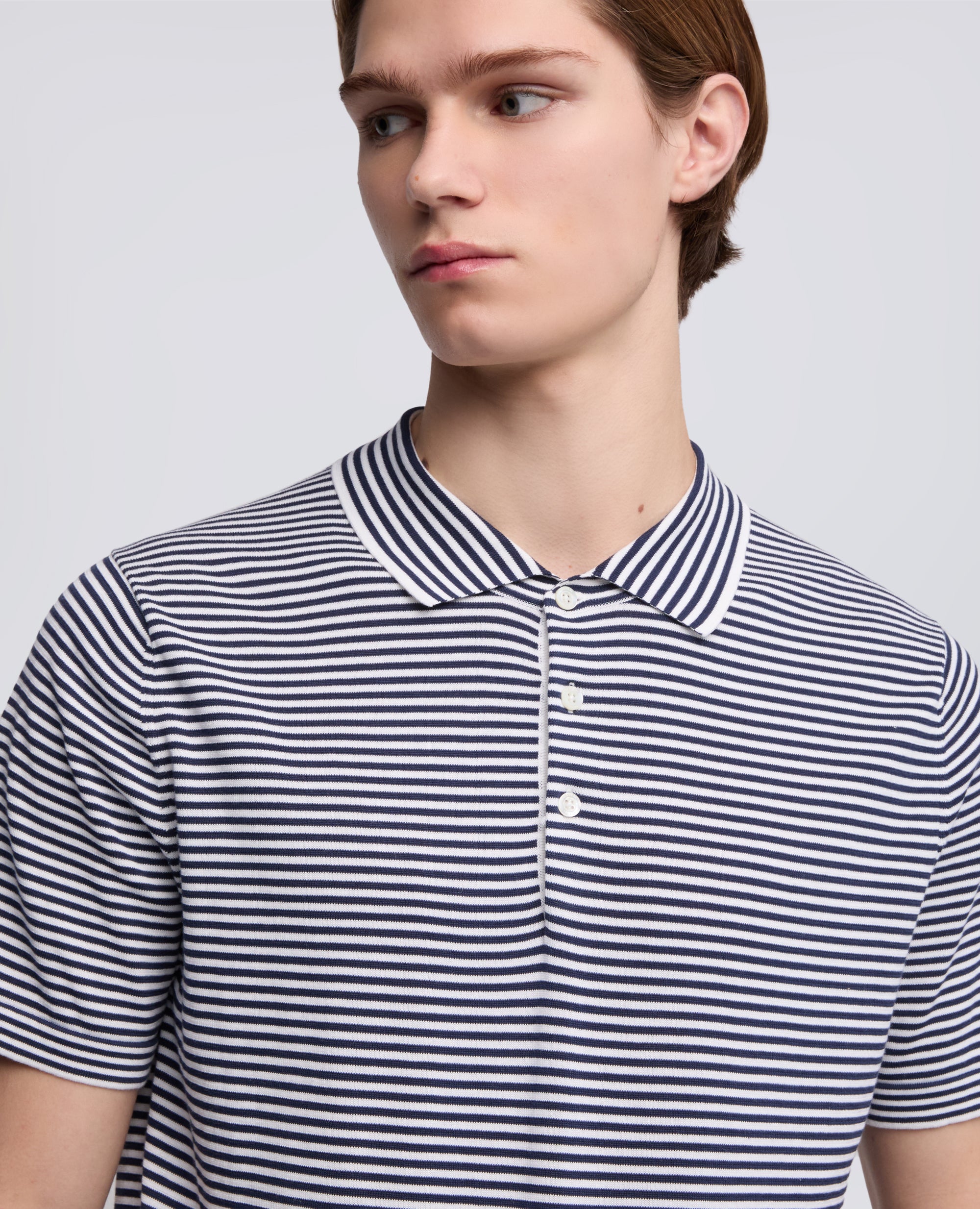 POLO IN MAGLIA DI COTONE, SETA E LINO - MULTICOLOR - ASPESI