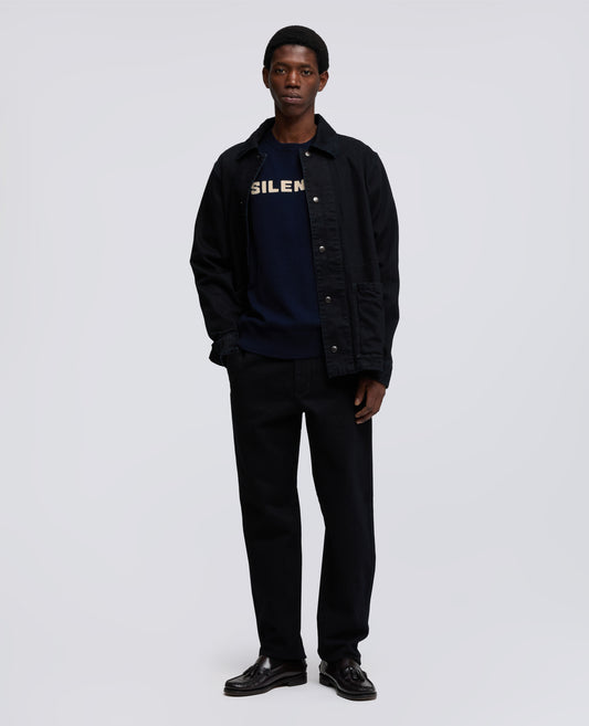 PULL < SILENZIO > A COL ROND EN MELANGE LAINE, YAK ET CACHEMIRE - BLU - ASPESI