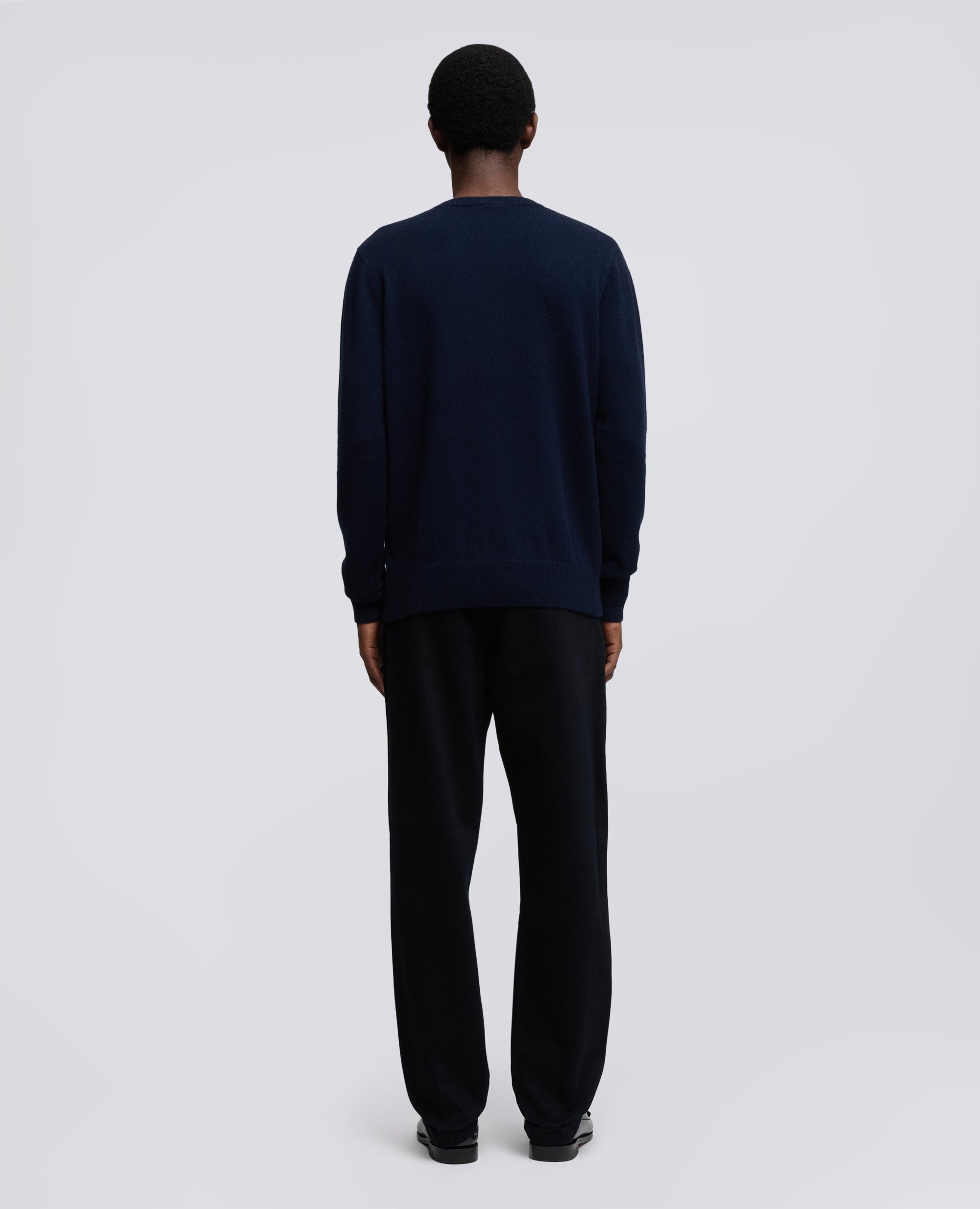 MAGLIA -SILENZIO- GIROCOLLO IN MISTO LANA, YAK E CASHMERE - BLU - ASPESI