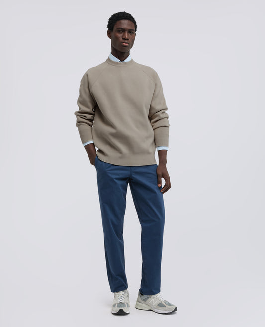 MAGLIA GIROCOLLO A MANICHE LUNGHE IN COTONE - BEIGE - ASPESI