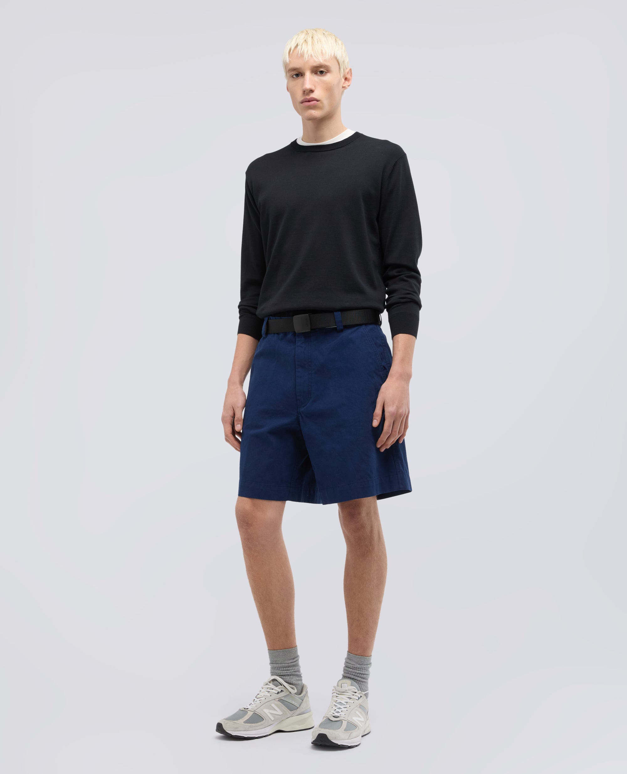 MAGLIA GIROCOLLO IN COTONE - NERO - ASPESI