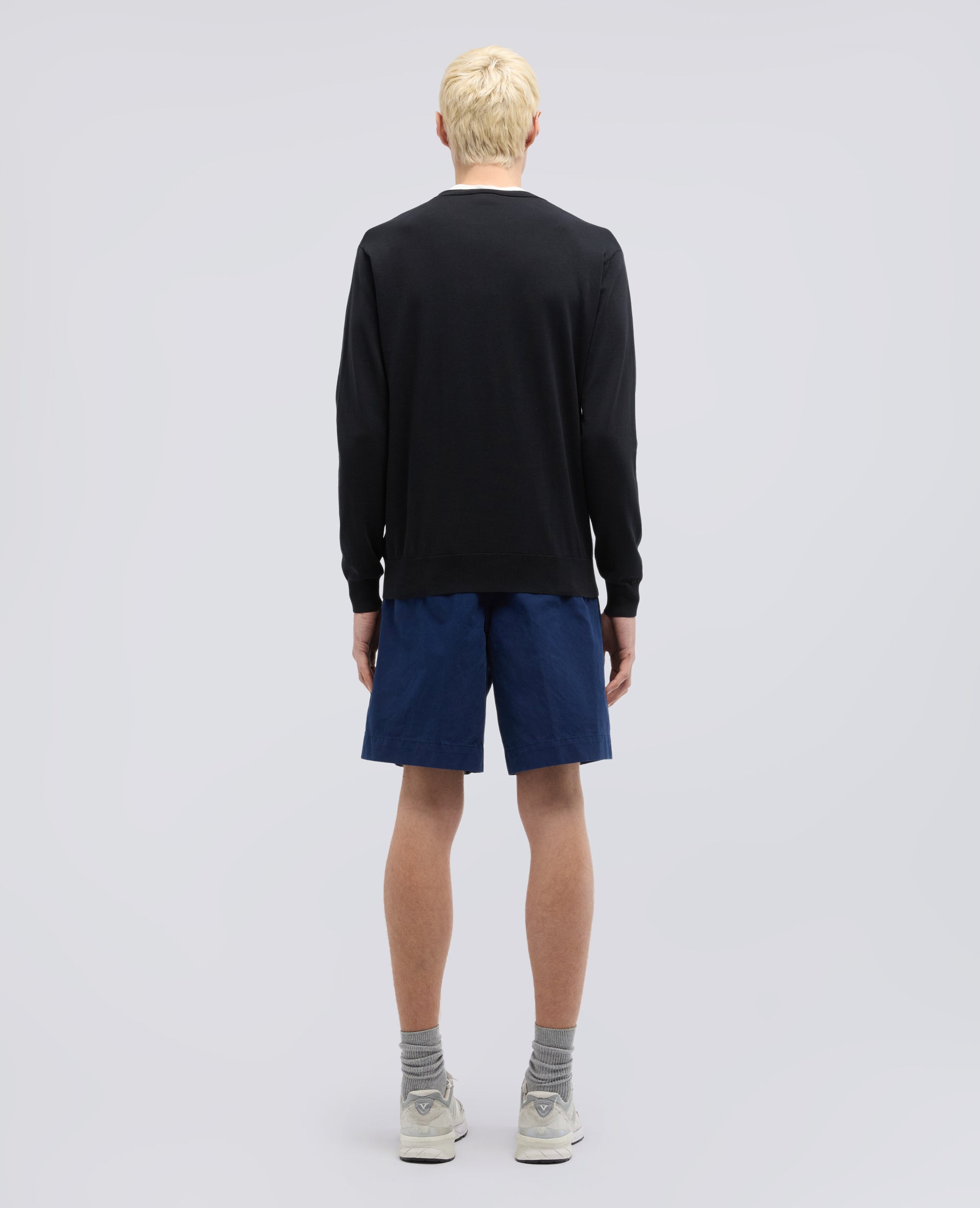 MAGLIA GIROCOLLO IN COTONE - NERO - ASPESI