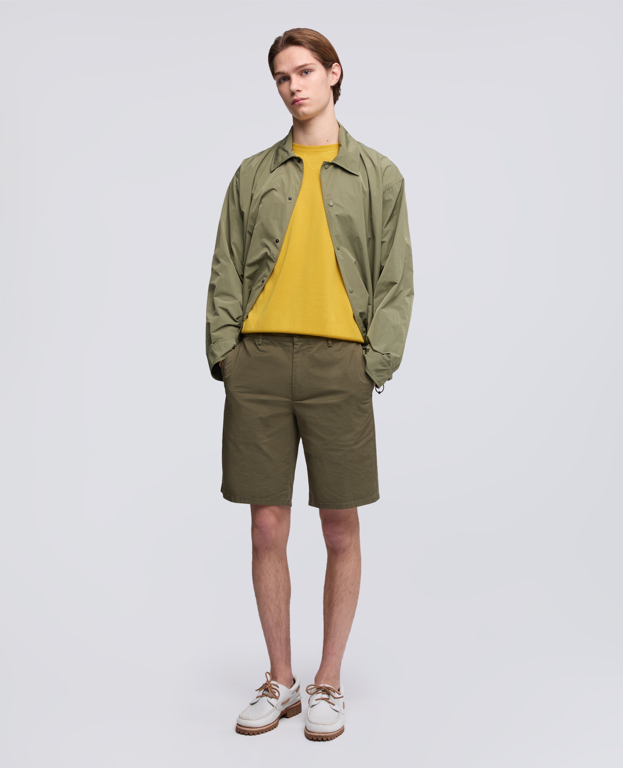 MAGLIA GIROCOLLO IN COTONE - GIALLO - ASPESI
