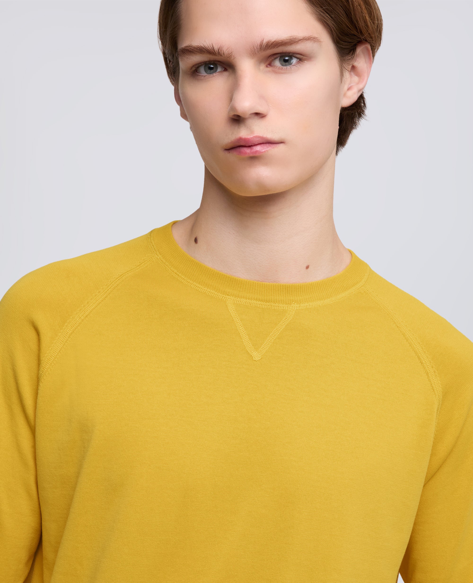 MAGLIA GIROCOLLO IN COTONE - GIALLO - ASPESI