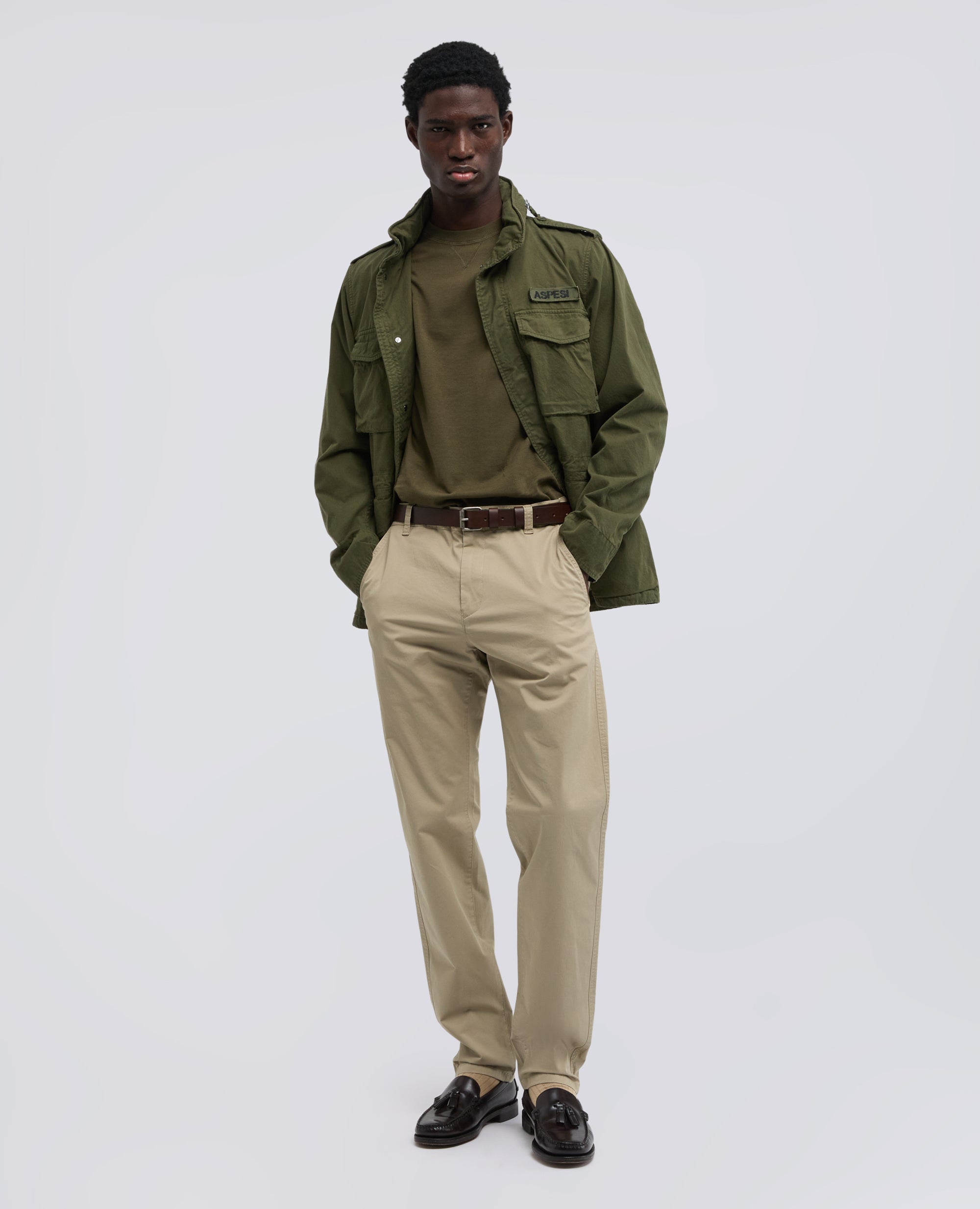 MAGLIA GIROCOLLO IN COTONE - VERDE - ASPESI